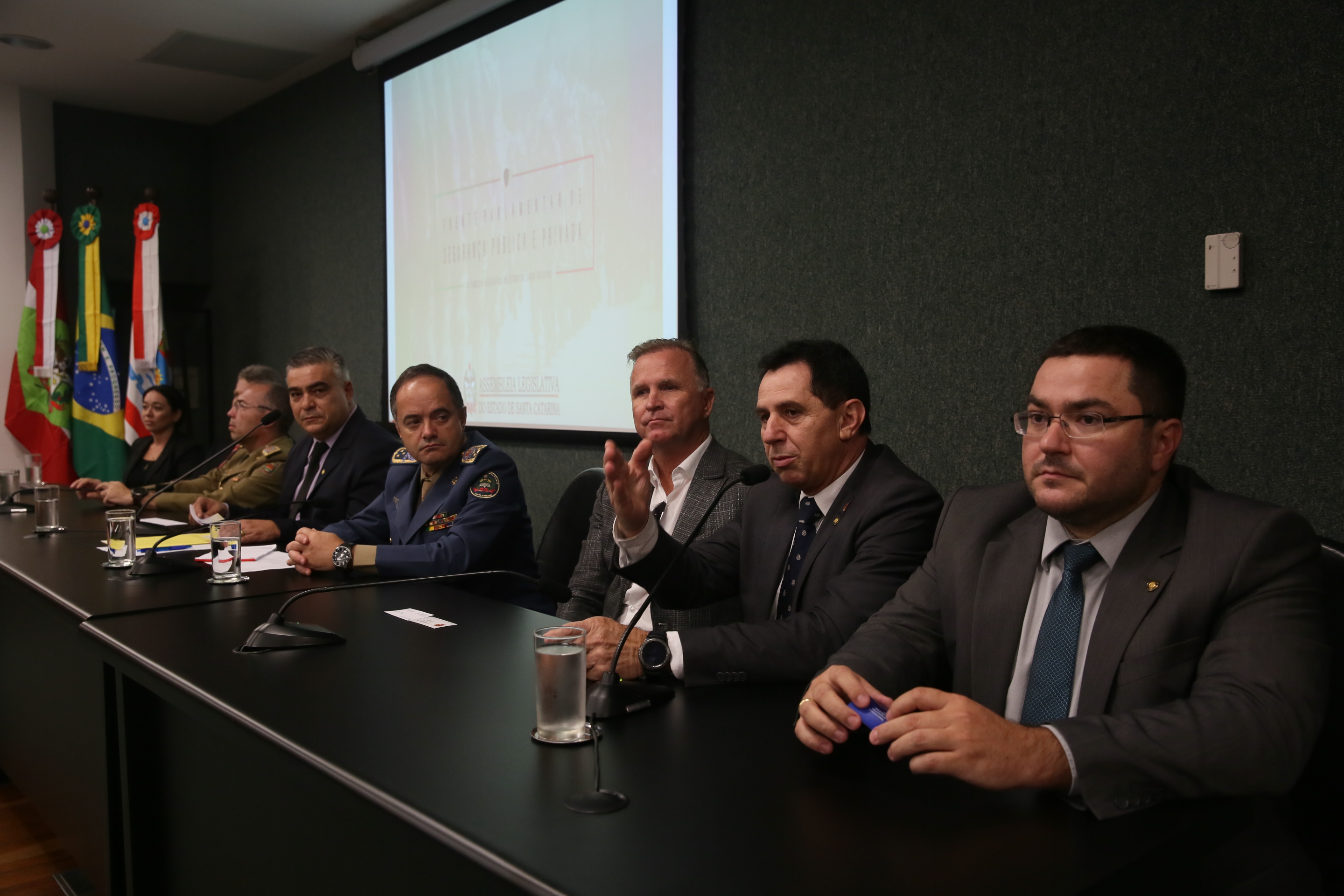 Frente Parlamentar em defesa das seguranças pública e privada.
