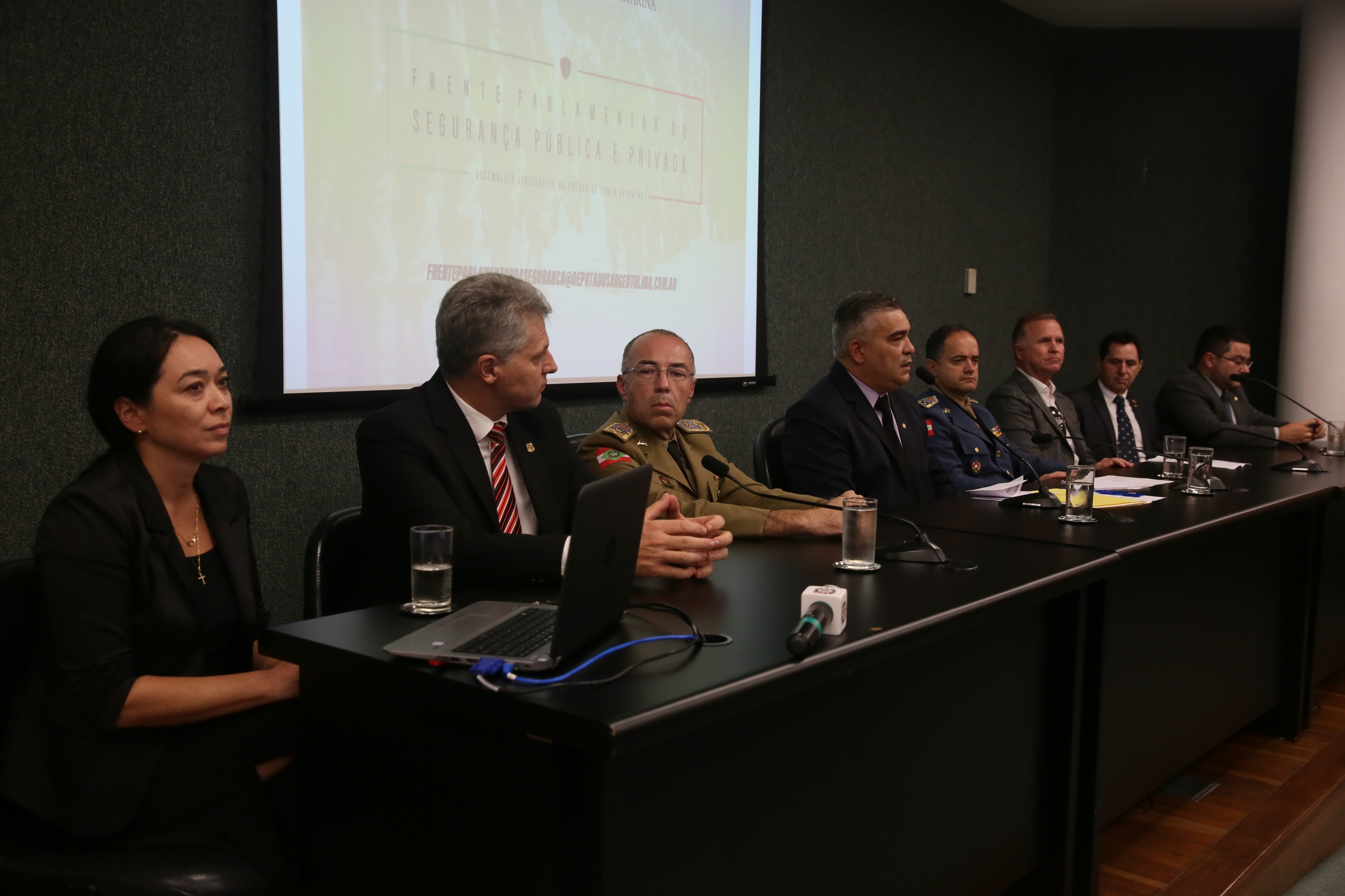 Frente Parlamentar em defesa das seguranças pública e privada.