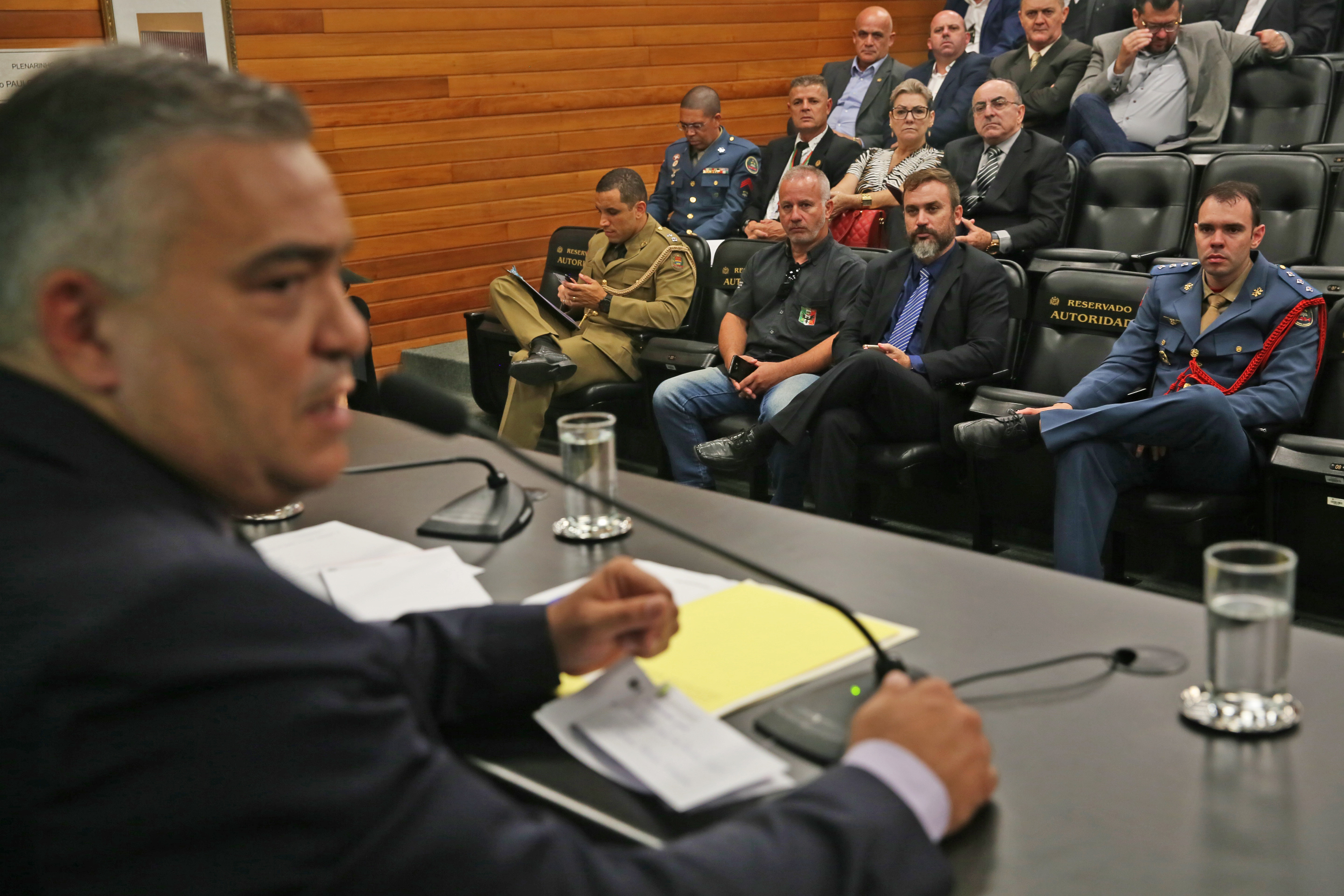 Frente Parlamentar em defesa das seguranças pública e privada.