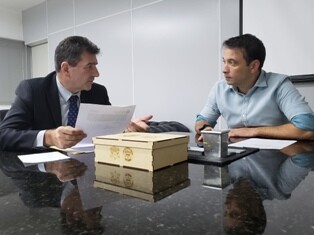 Deputado Cobalchini e  Helton Zeferino, secretário estadual de Saúde