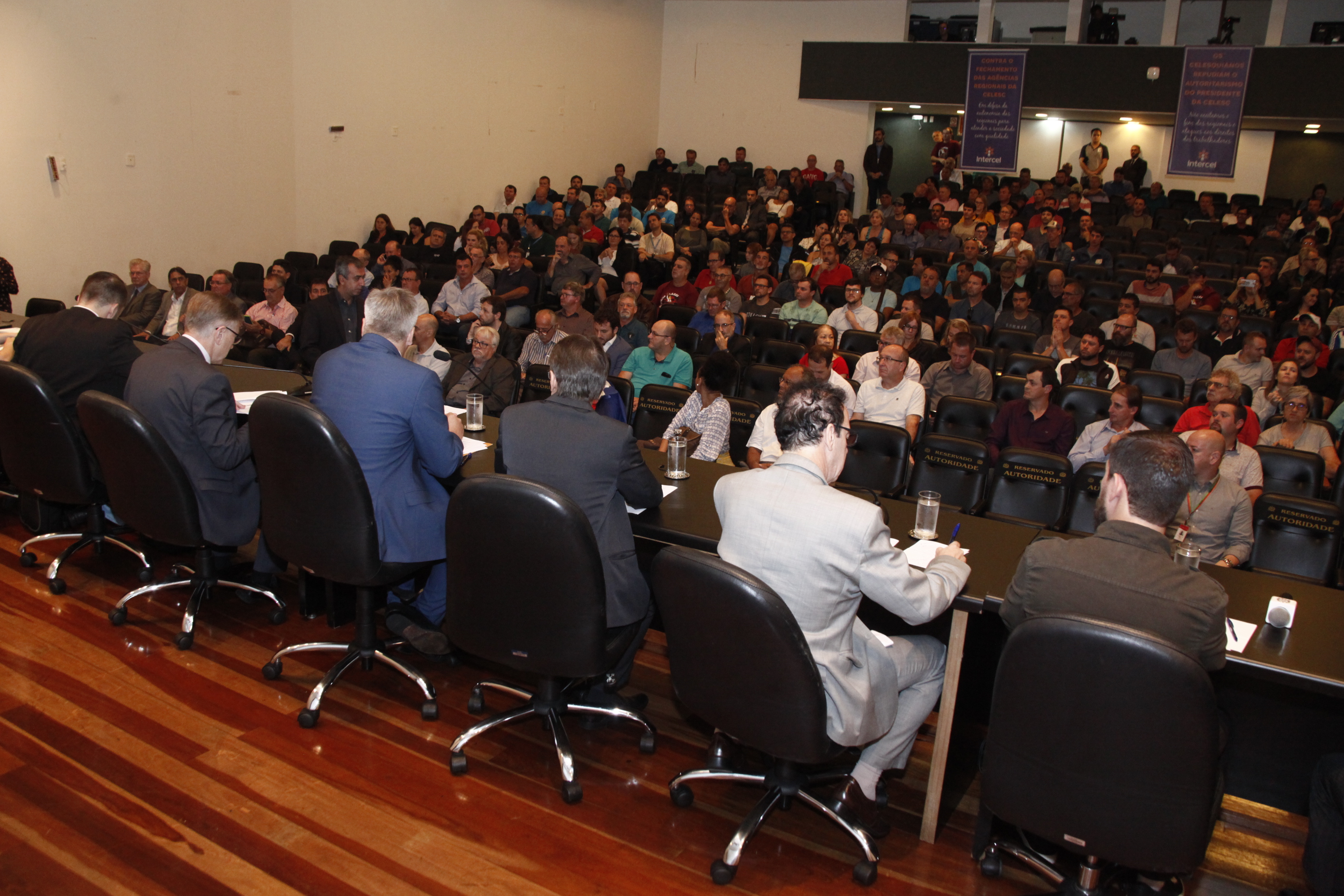 Audiência Pública - A Celesc Pública e a Nova Reestruturação.  Foto: Eduardo Guedes de Oliveira