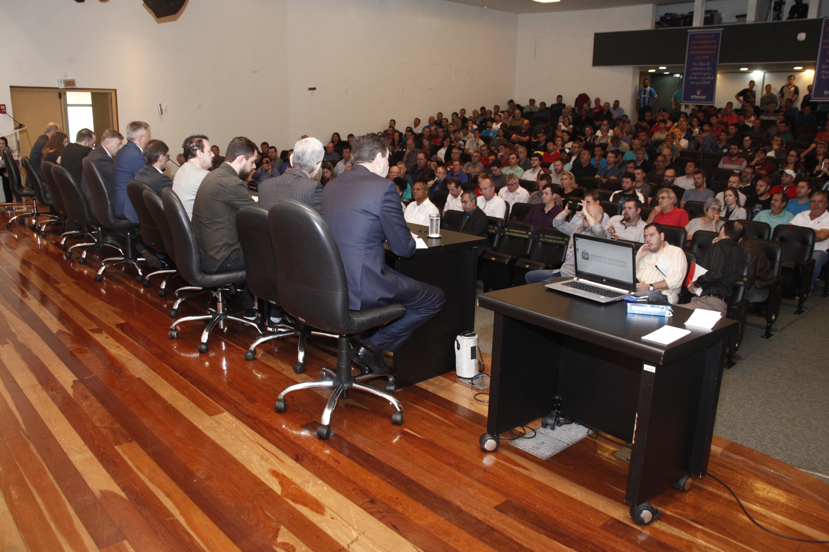 Audiência Pública - A Celesc Pública e a Nova Reestruturação.  Foto: Eduardo Guedes de Oliveira