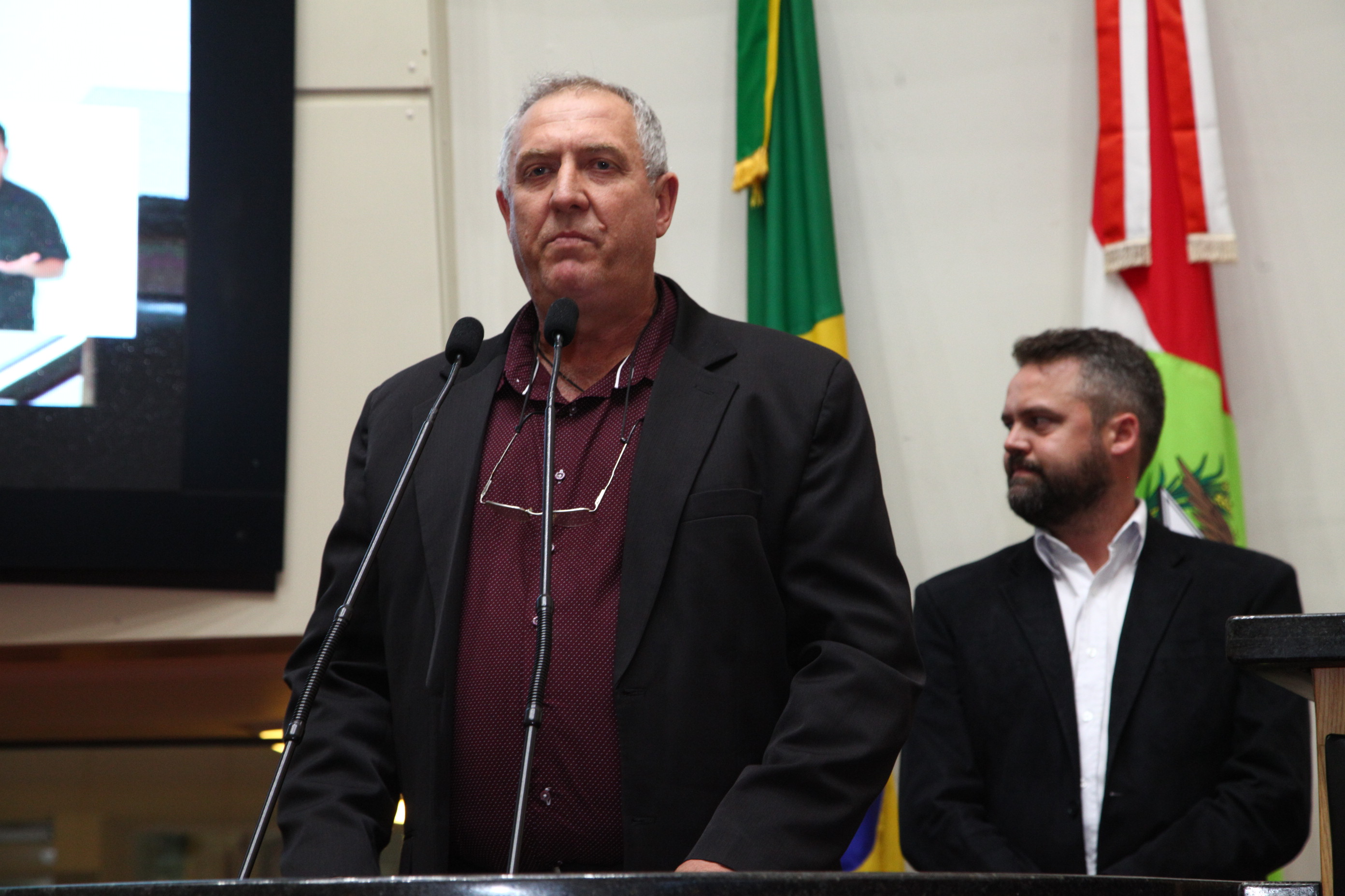 8ª Mostra do Vinho Catarinense - Pedro Rabuske, prefeito de Pinheiro Preto