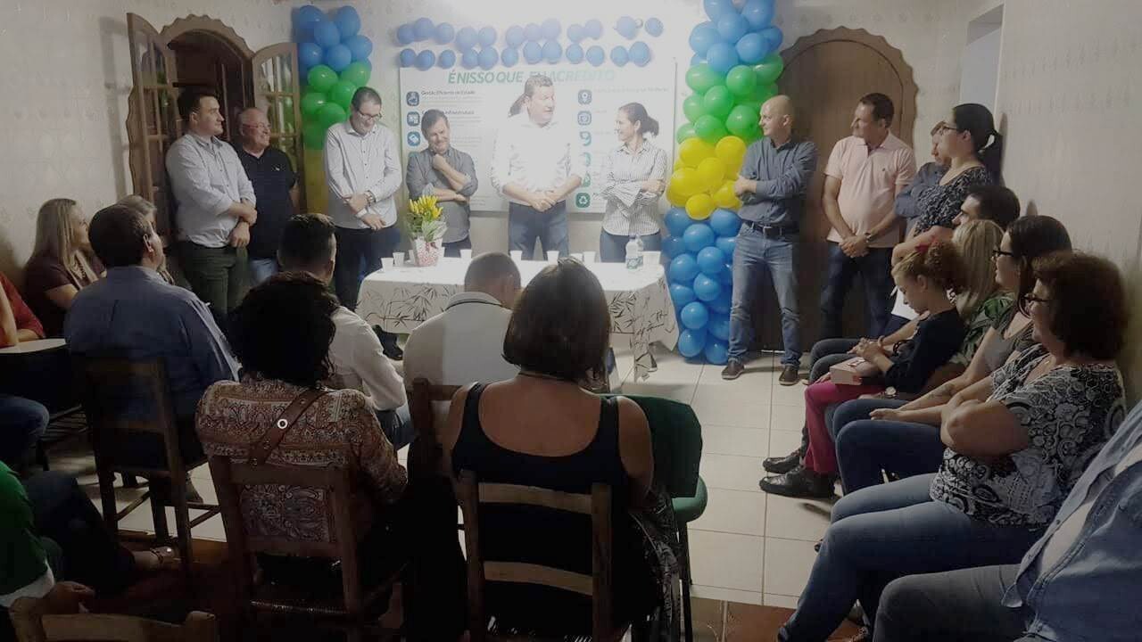 Na sexta-feira (26), a abertura de espaço de apoio parlamentar em Chapecó. FOTO: Divulgação