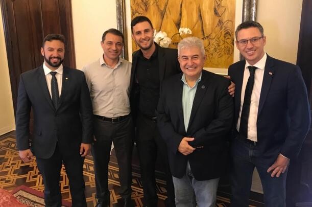 O Ministro da Ciência e Tecnologia, Marcos Pontes, cumpriu agenda no estado durante a última sexta-feira. Foto: Assessoria parlamentar.