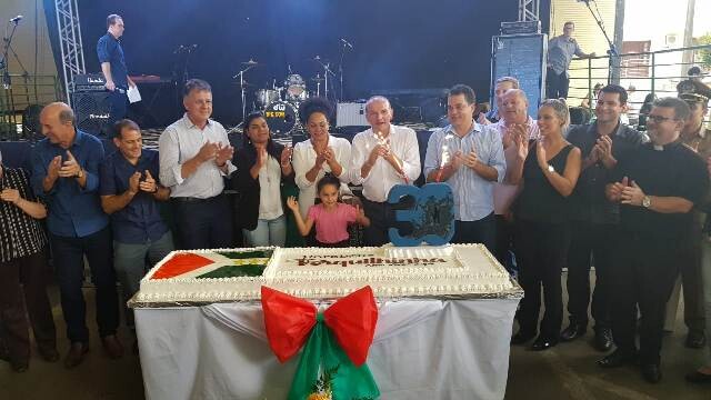 Rodrigo Minotto participa das comemorações dos 30 anos de Forquilhinha. Foto: assessoria parlamentar.
