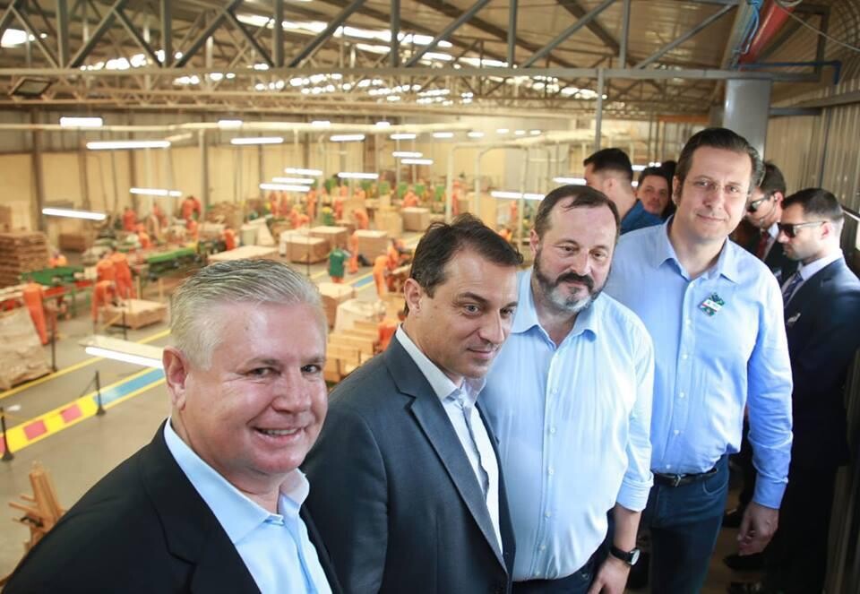 Deputado Berlanda, governador Carlos Moisés e lideranças políticas