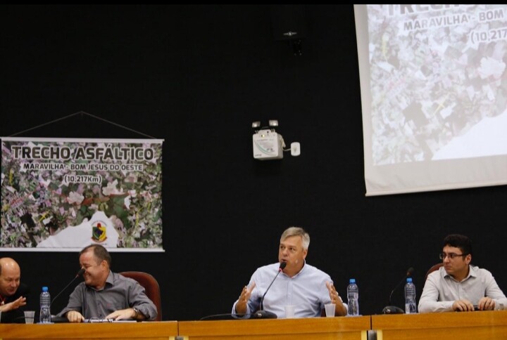 Deputado Fabiano da Luz em Maravilha FOTO: Eliéser Donhauser