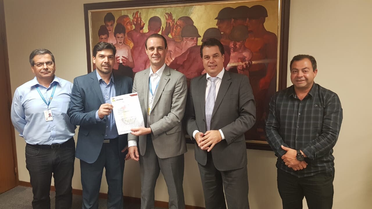 Deputado Rodrigo Minotto e lideranças