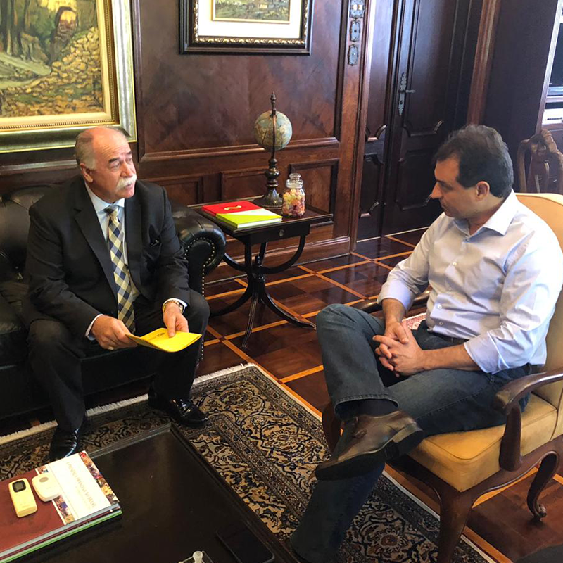 Deputado Romildo Titon e governador Carlos Moisés