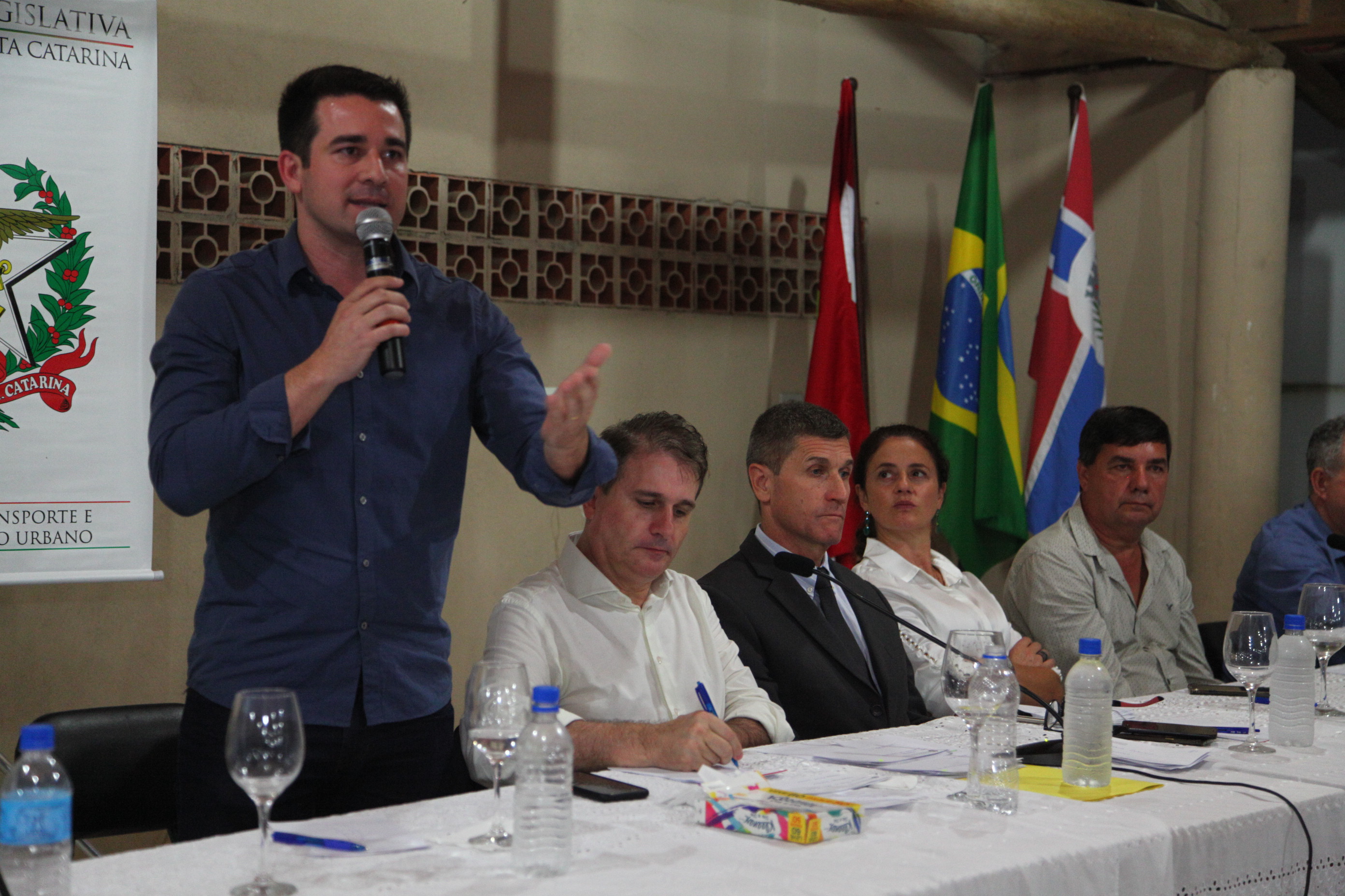 Audiência Pública sobre a Cratera na Rodovia SC 108 em São João Batista - Daniel Cândido, prefeito de São João Batista