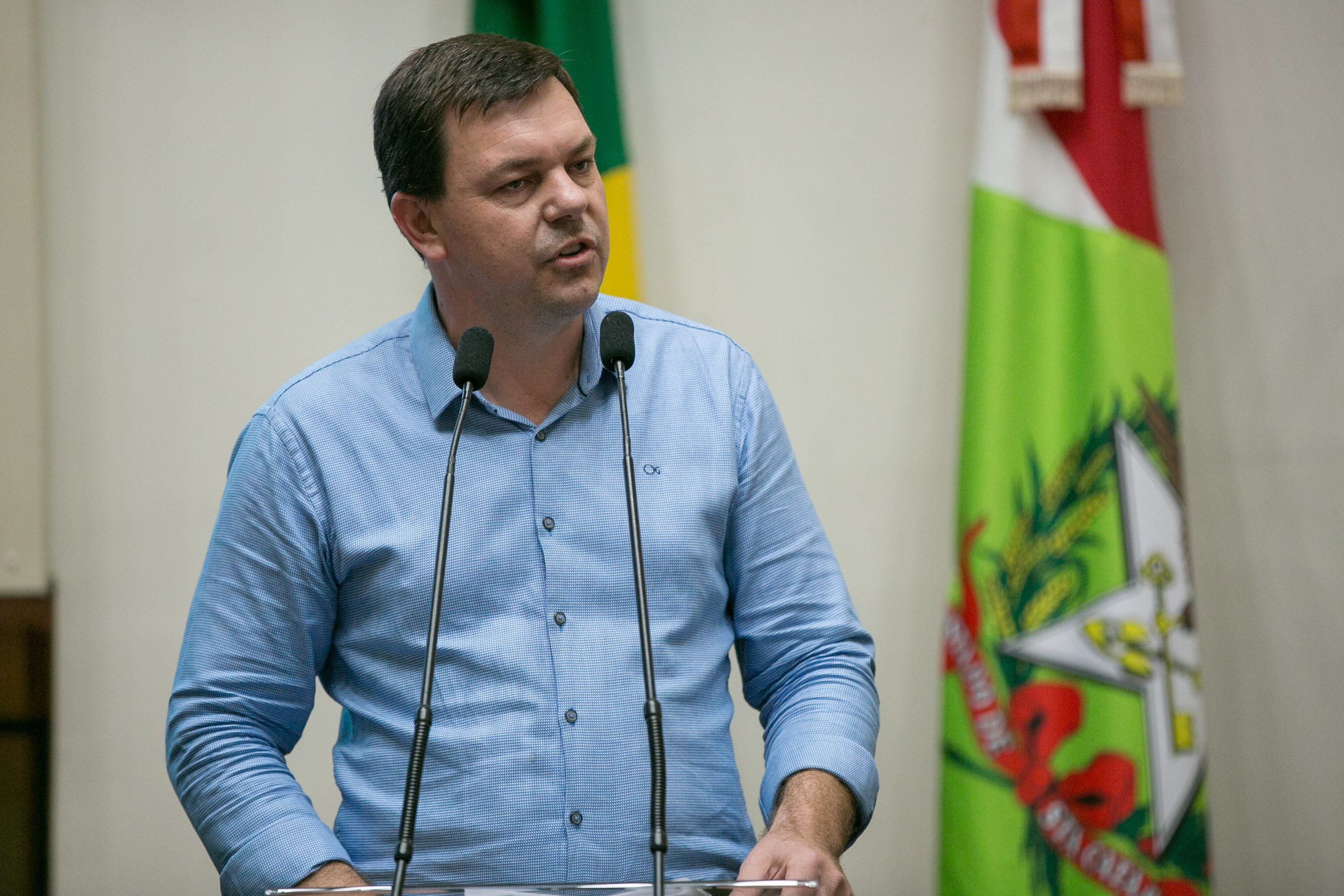 Daniel Kothe, prefeito de Saudades e presidente da Amerios