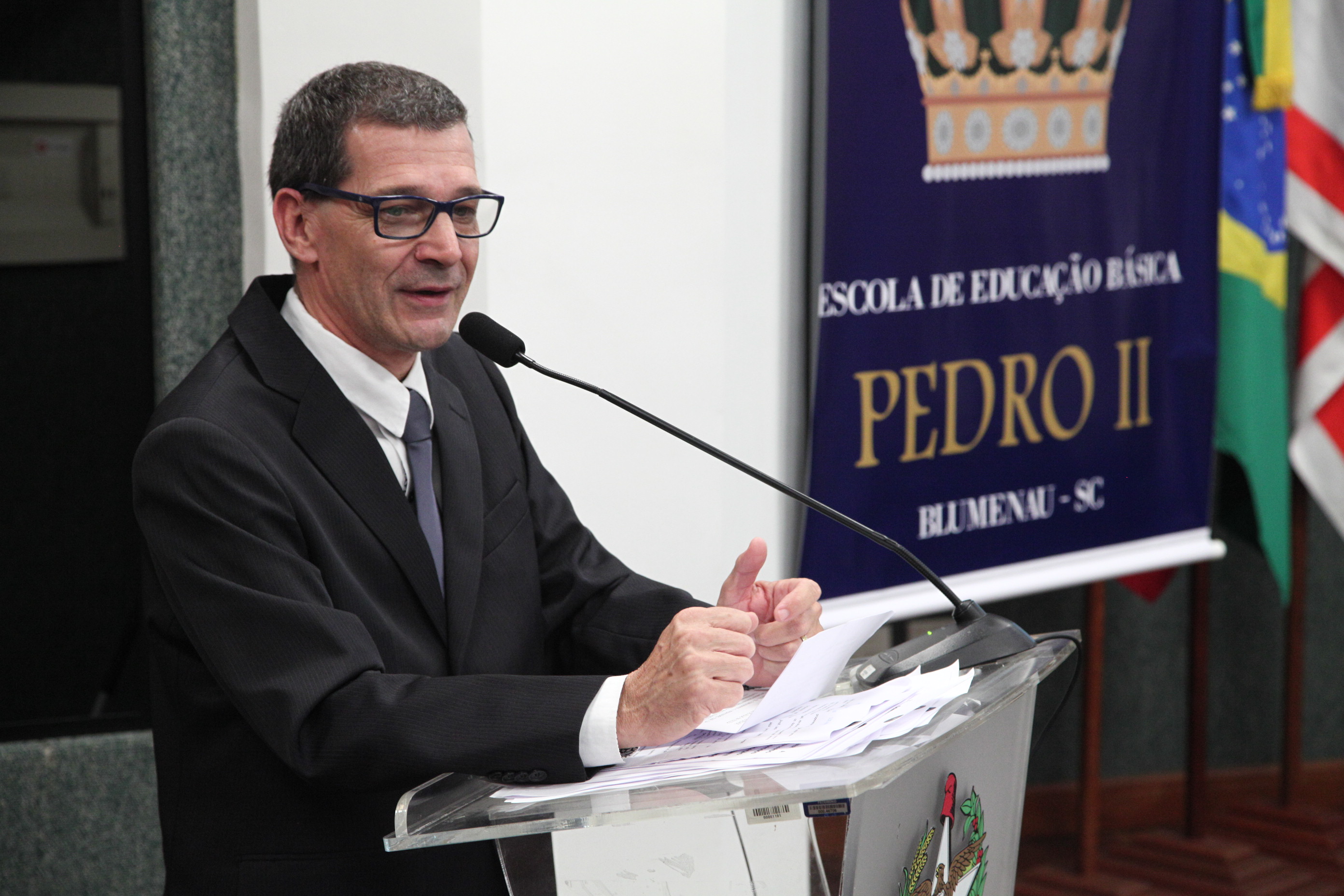 Homenagem a Escola Dom Pedro II, de Blumenau/SC