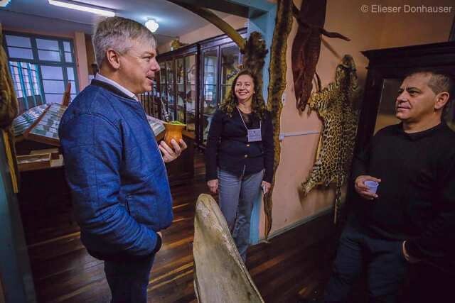 Fabiano da Luz visita Museu Municipal Frei Miguel, em Luzerna. Foto: Eliéser Donnhauser
