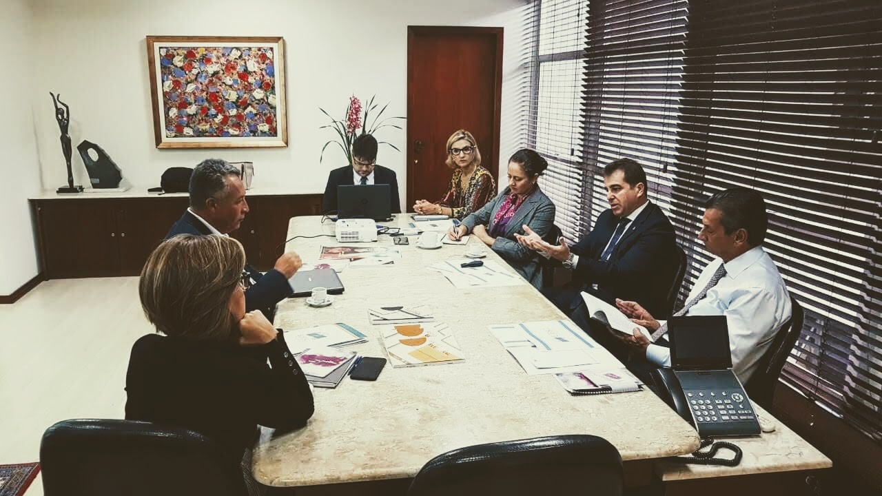Deputada Marlene Fengler em reunião no TRE