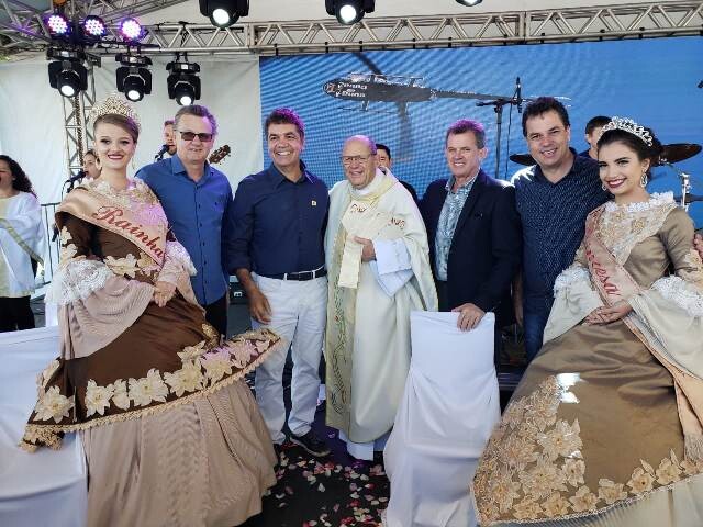 Rodrigo Minotto prestigia 68ª Romaria e Festa em Honra a Nossa Senhora de Caravaggio. Foto: Assessoria parlamentar.