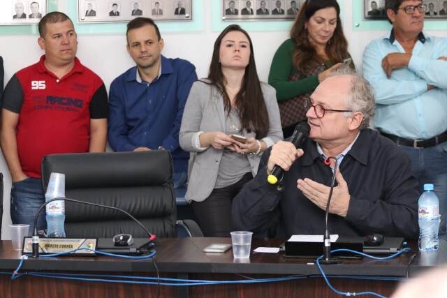Em reunião do Fórum Parlamentar Catarinense, Caropreso cobra a conclusão da duplicação da BR–280. Foto: Divulgação.