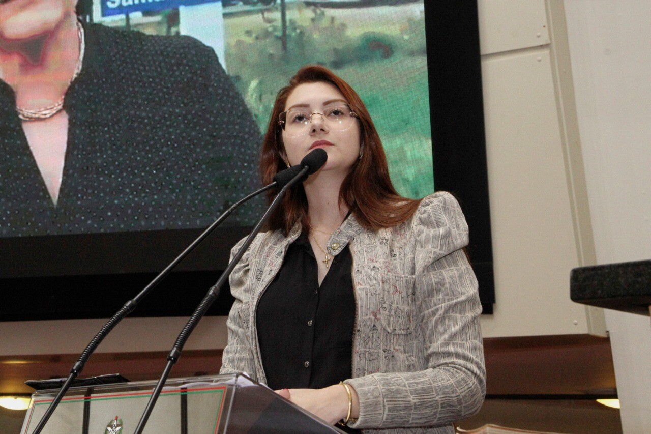Deputada Ana Campagnolo, em discurso na sessão desta terça-feira (4)