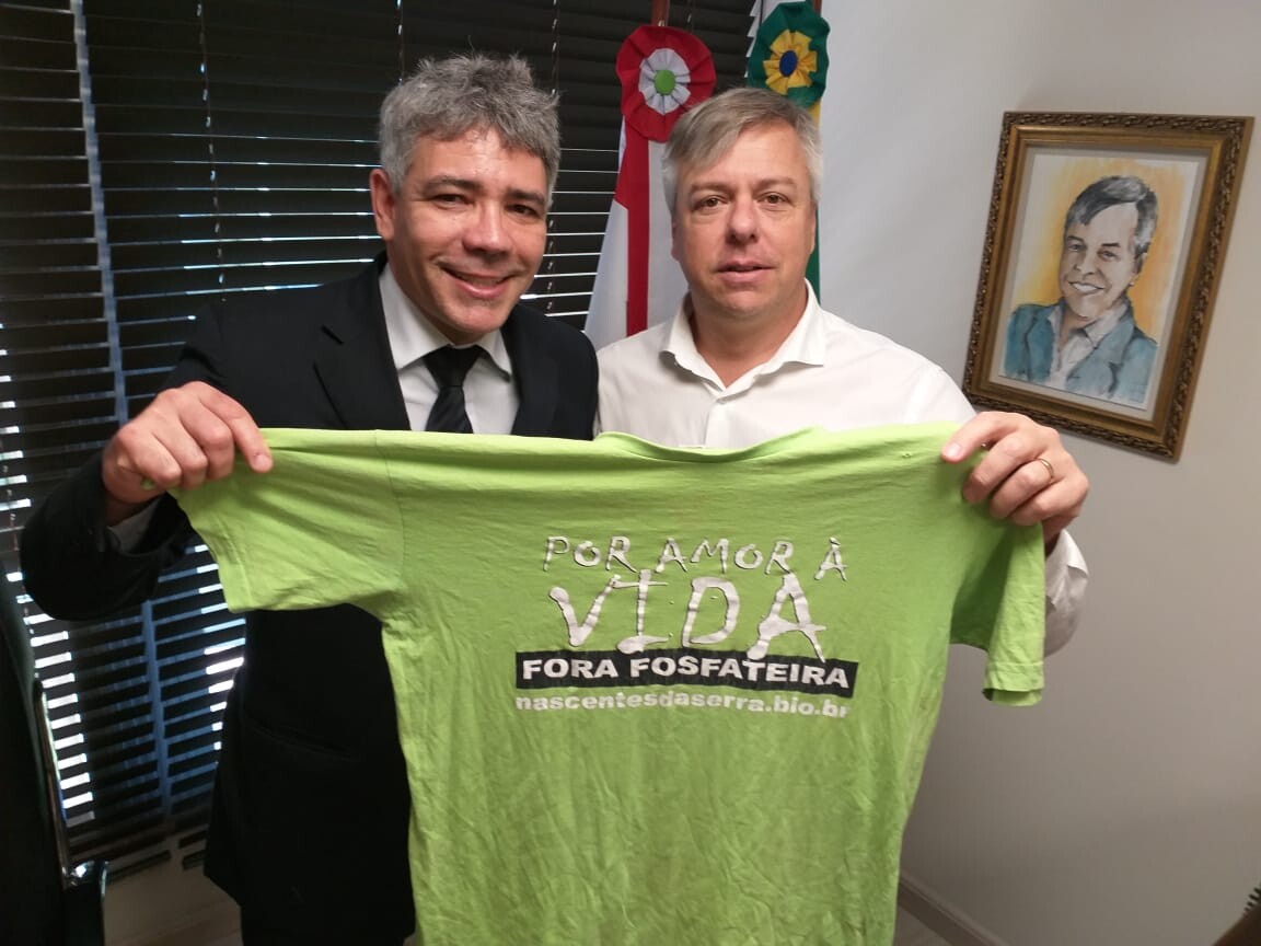 Deputado Fabiano da Luz e Eduardo Bastos FOTO: Maurício dos Santos
