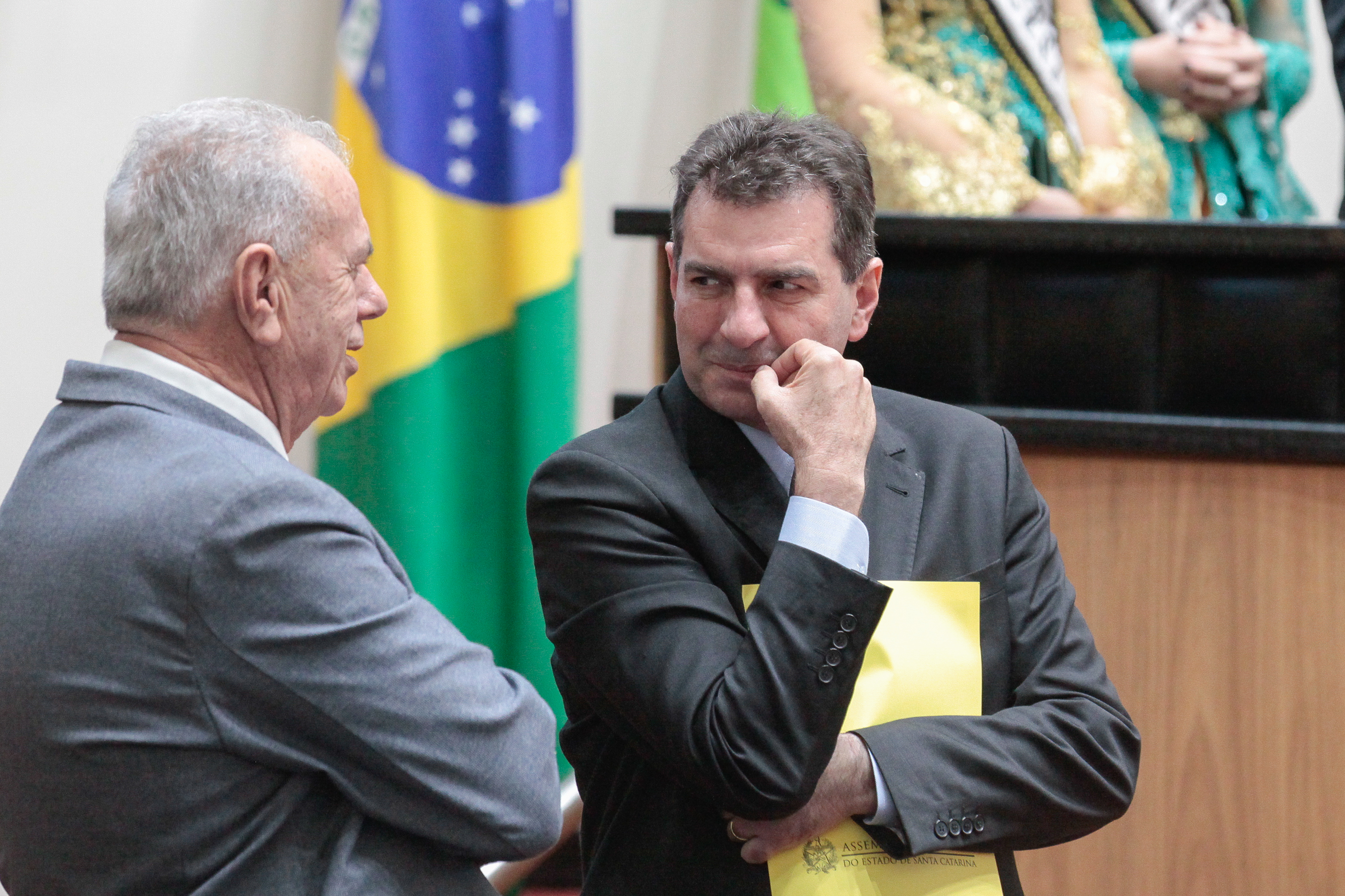Deputado Valdir Cobalchini (MDB) e Deputado Nazareno Martins (PSB)