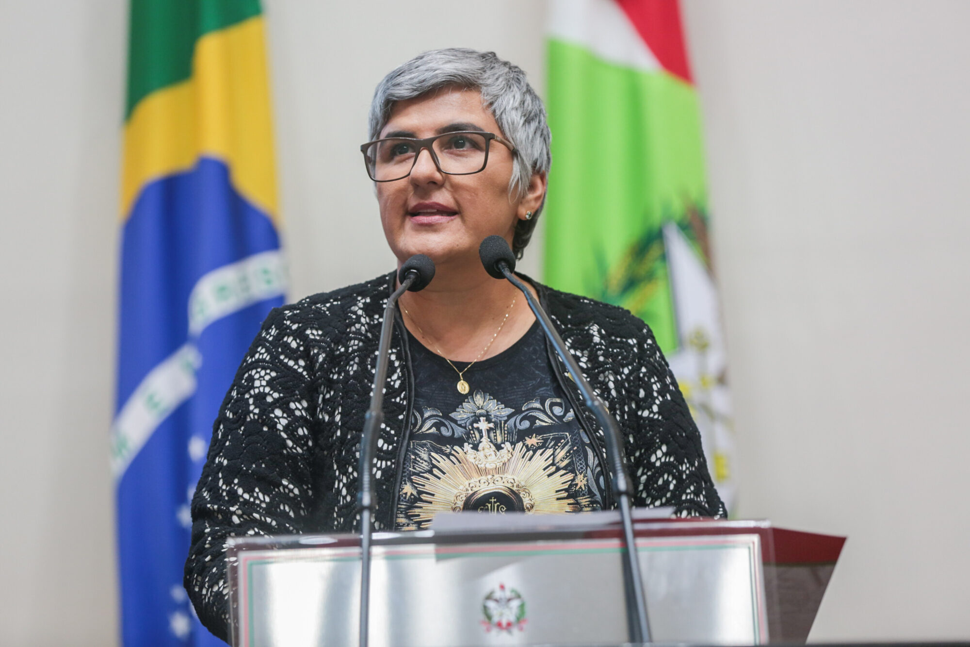 Luciana Neves Pereira Alves, presidente do Movimento Carismático em Santa Catarina.