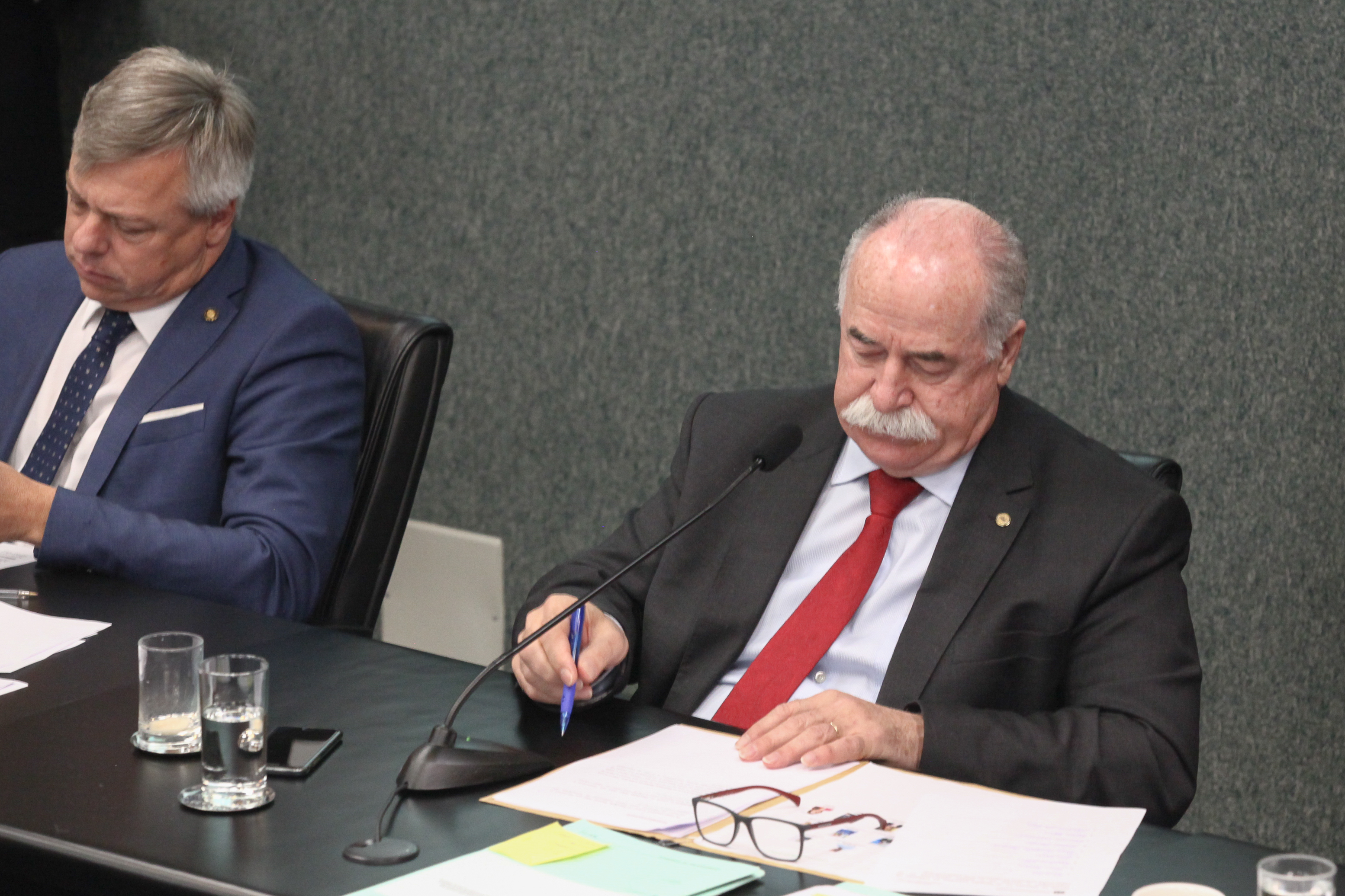 Comissão de Constituição e Justiça Deputado Romildo Titon (MDB) e Deputado Fabiano da Luz (PT)