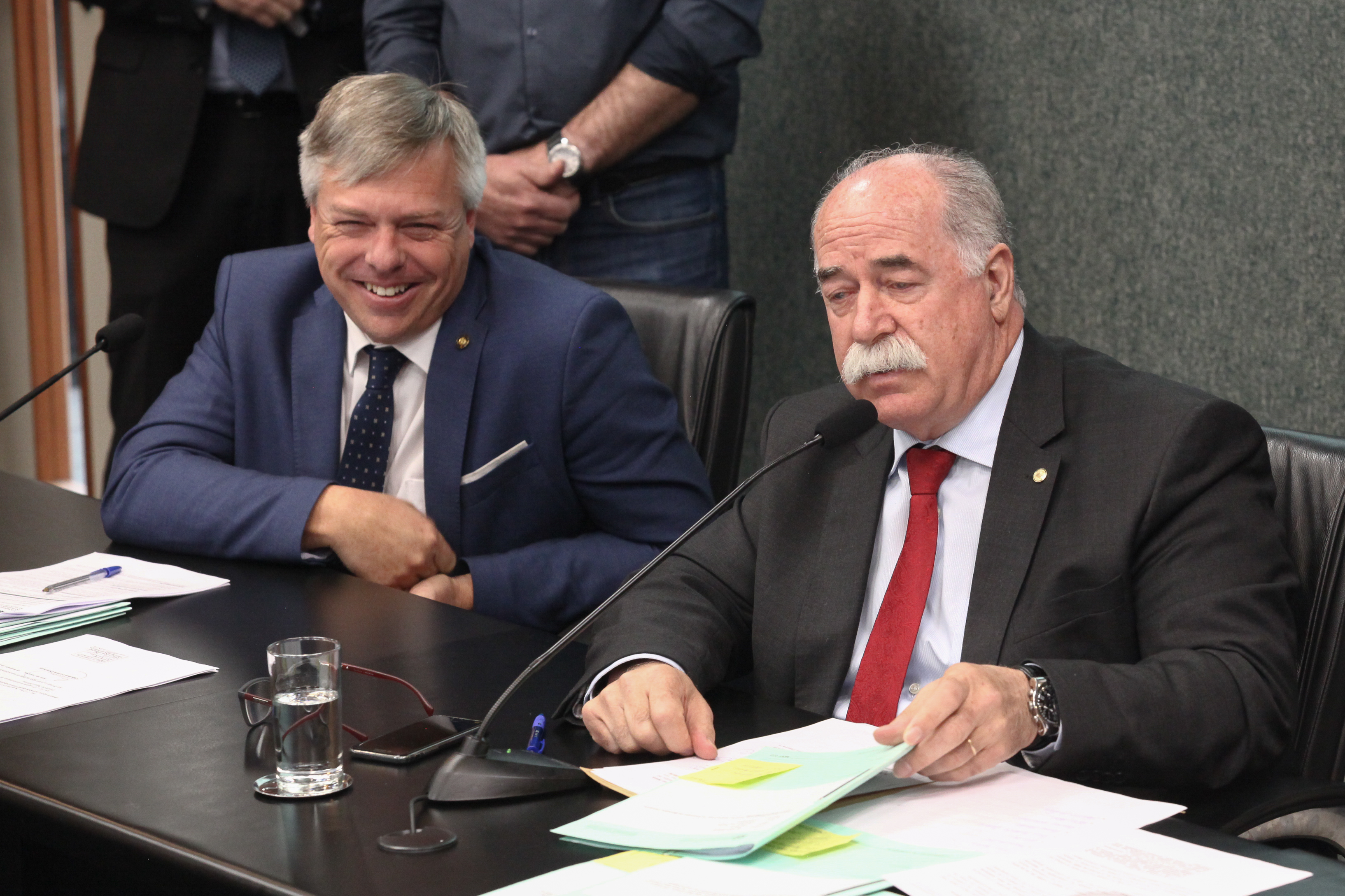 Comissão de Constituição e Justiça Deputado Romildo Titon (MDB) e Deputado Fabiano da Luz (PT)