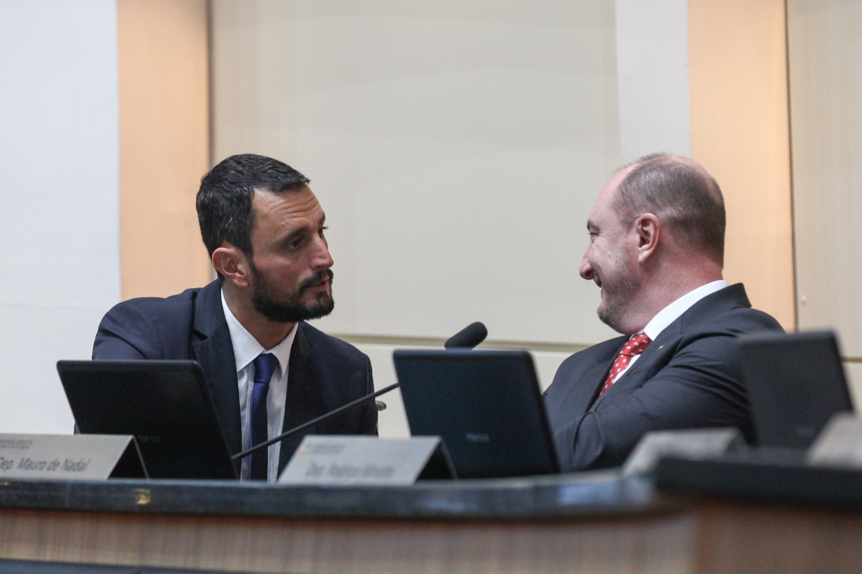 Sessão Ordinária - Deputado João Amin (PP) e Deputado Mauro de Nadal (MDB)