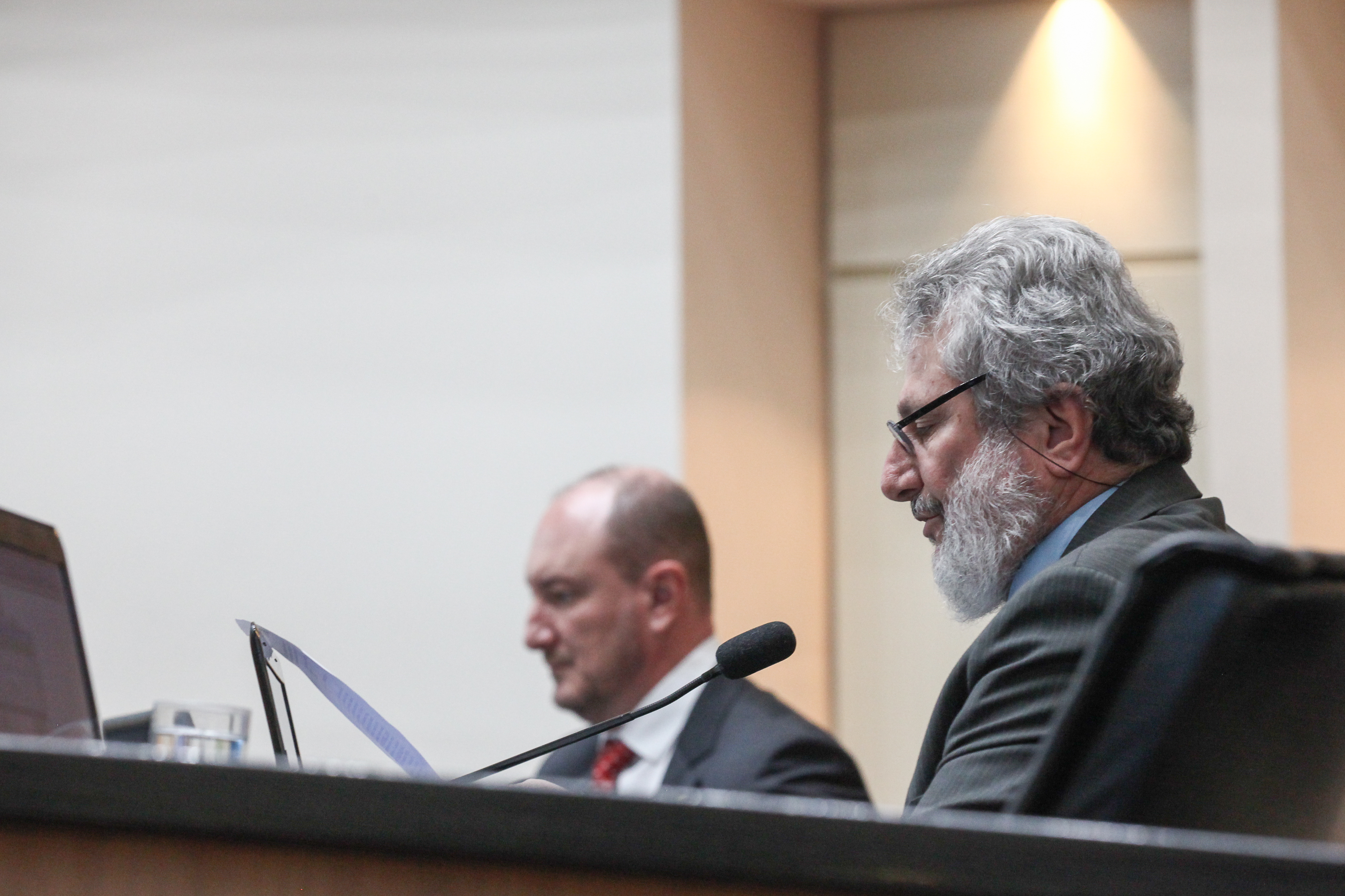 Sessão Ordinária - Deputado Mauro de Nadal (MDB) e Deputado Padre Pedro Baldisera (PT)