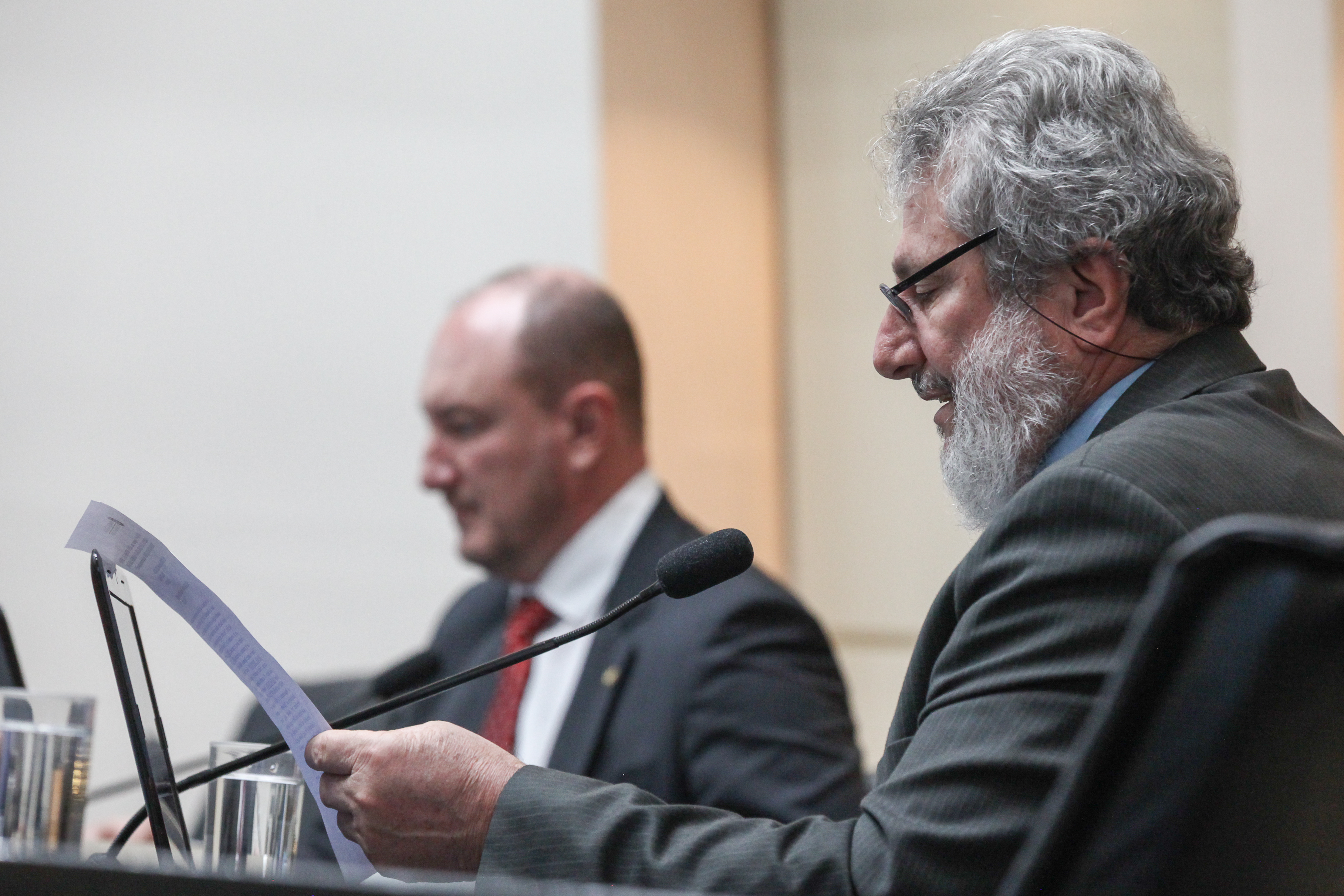 Sessão Ordinária - Deputado Mauro de Nadal (MDB) e Deputado Padre Pedro Baldisera (PT)