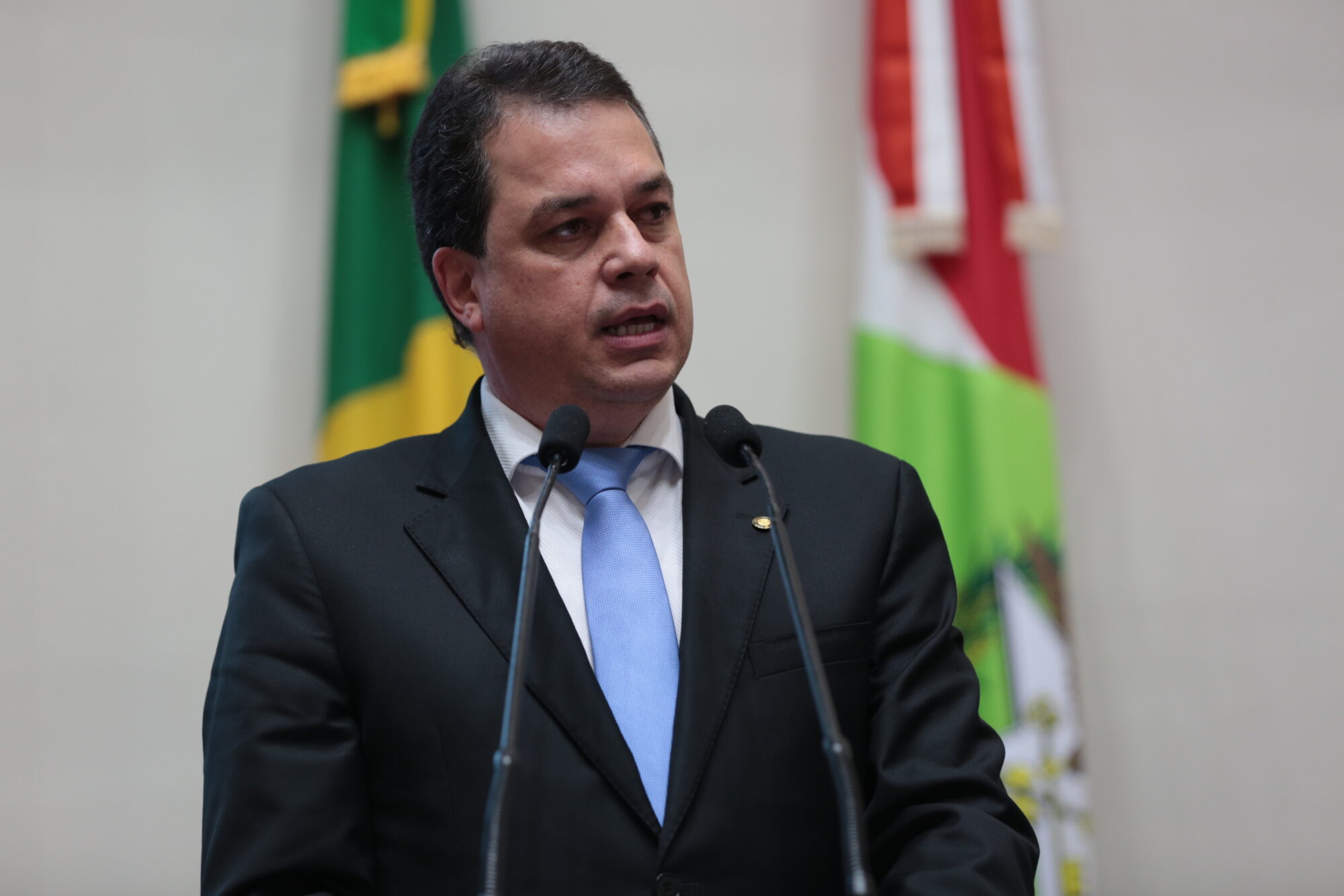 Deputado Rodrigo Minotto, proponente da solenidade.