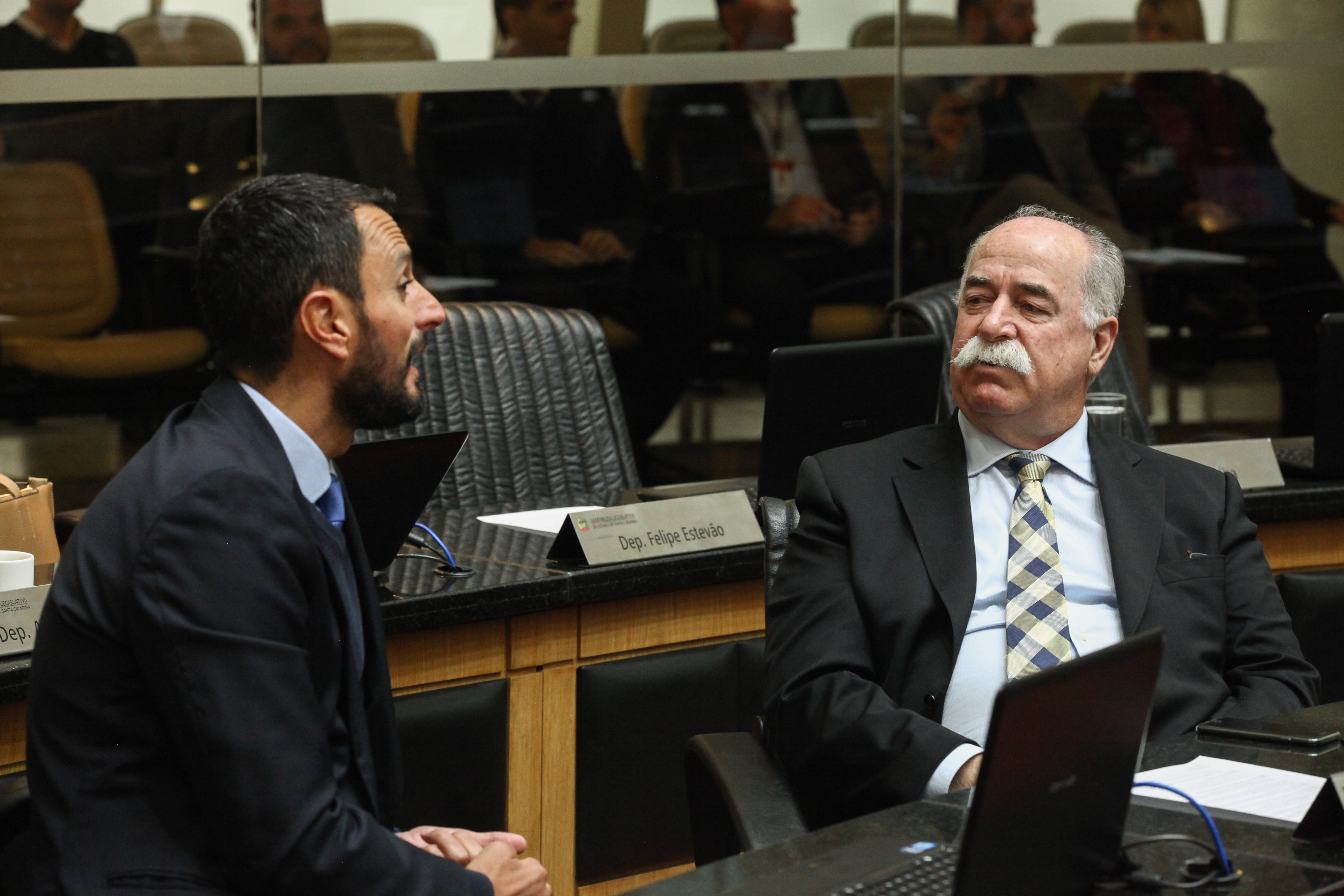 Sessão Ordinária - Deputado João Amin (PP) e Deputado Romildo Titon (MDB)