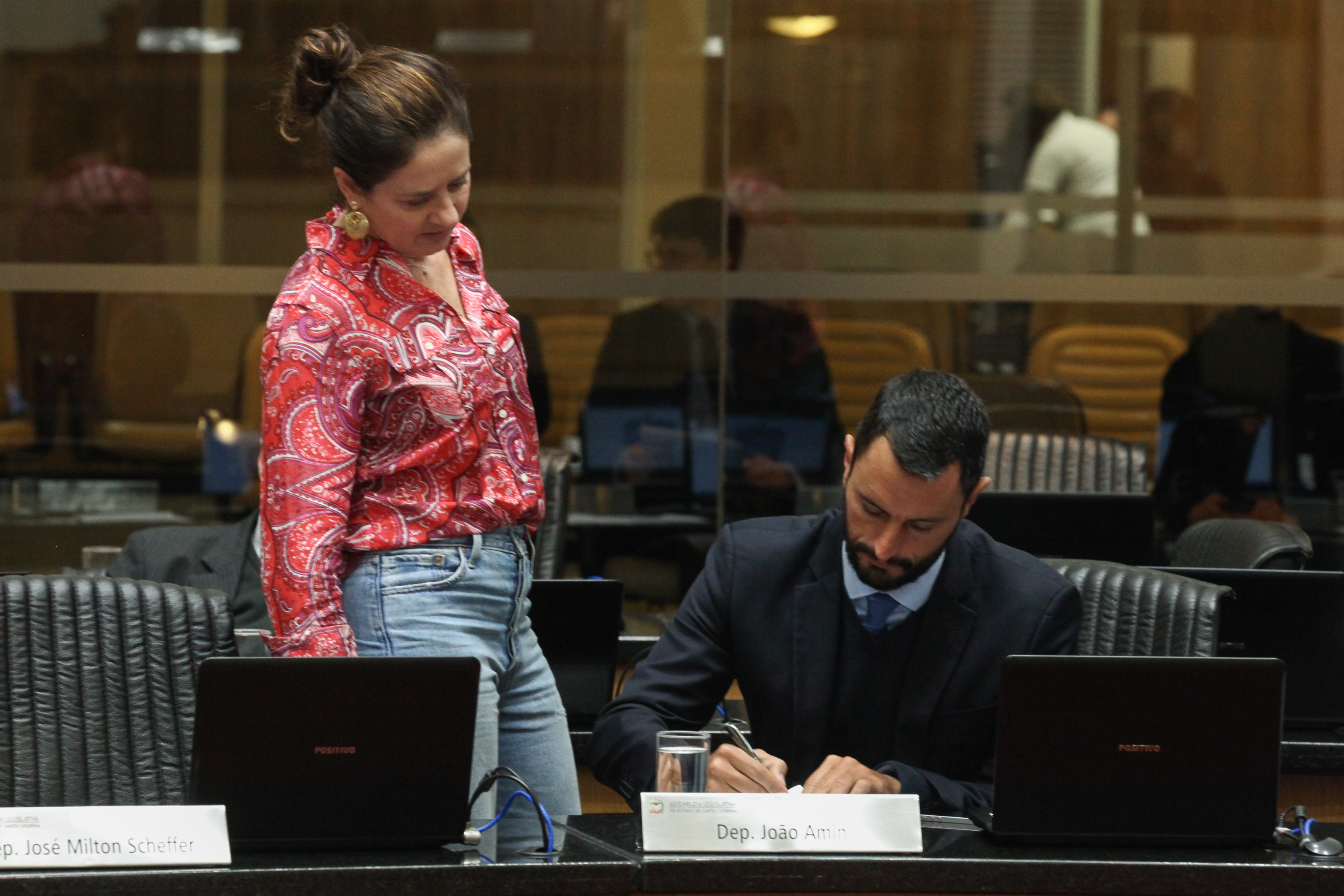 Sessão Ordinária - Deputada Marlene Fengler (PSD) e Deputado João Amin (PP)