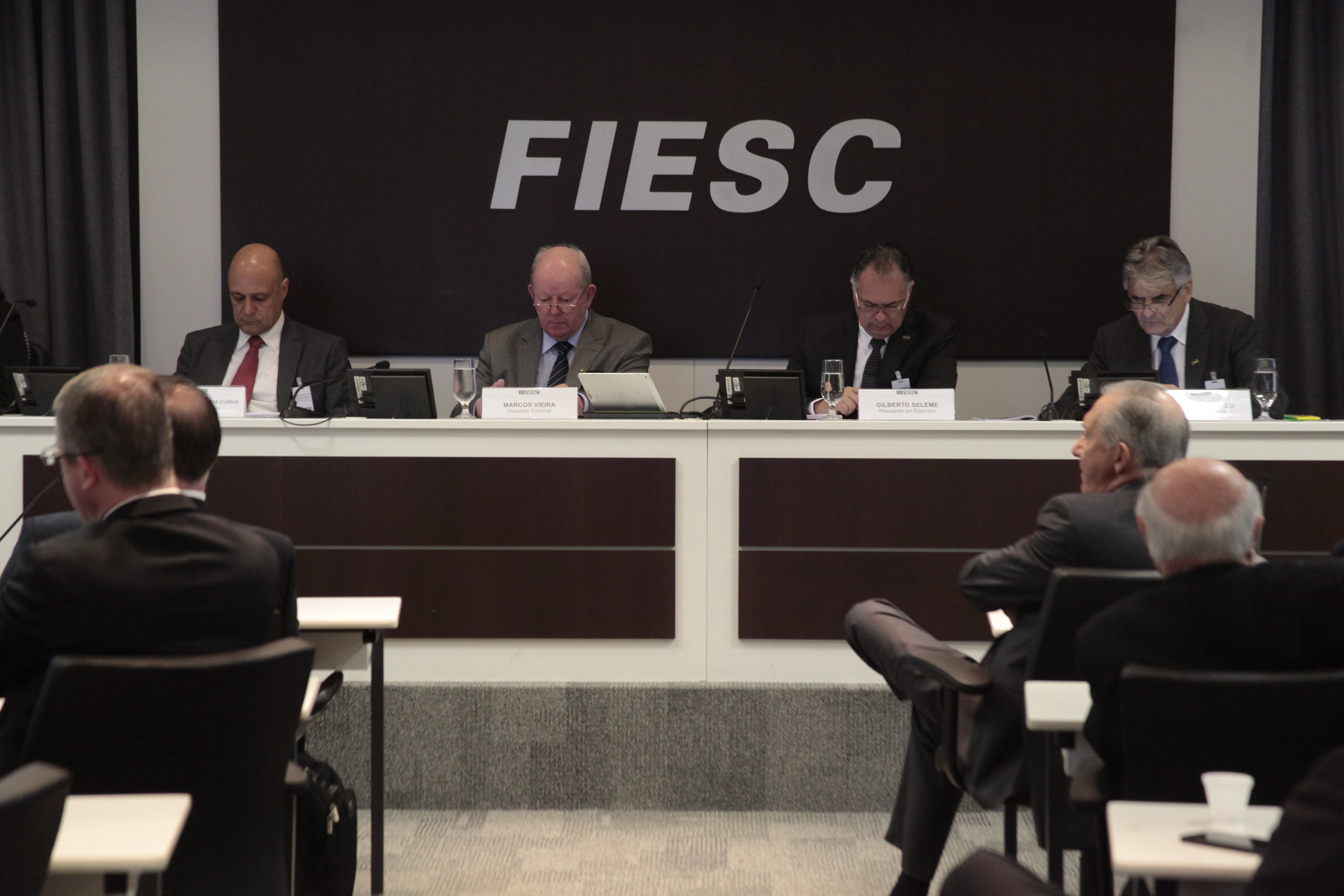Deputado Marcos Vieira (PSDB) na Fiesc