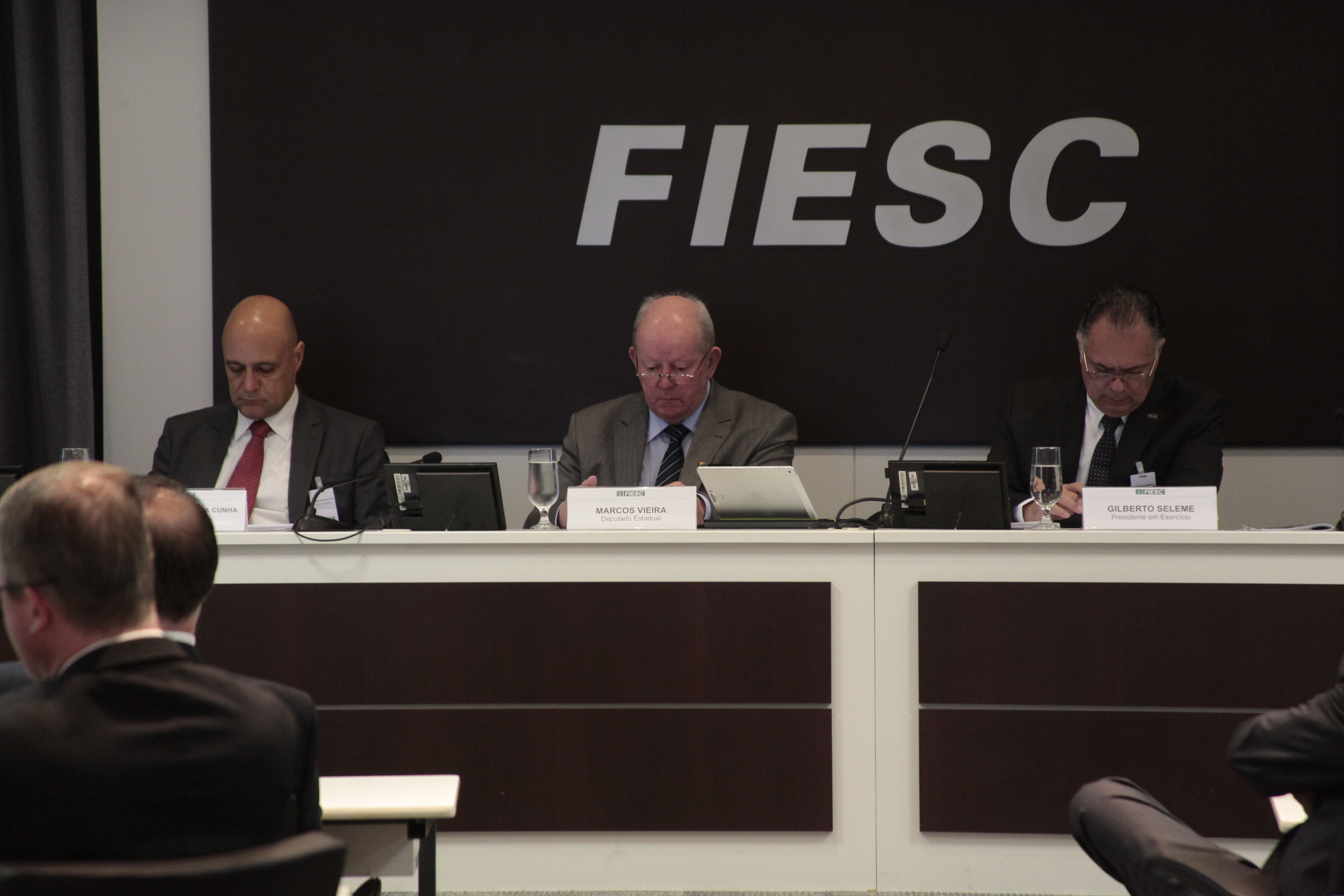 Deputado Marcos Vieira (PSDB) na Fiesc