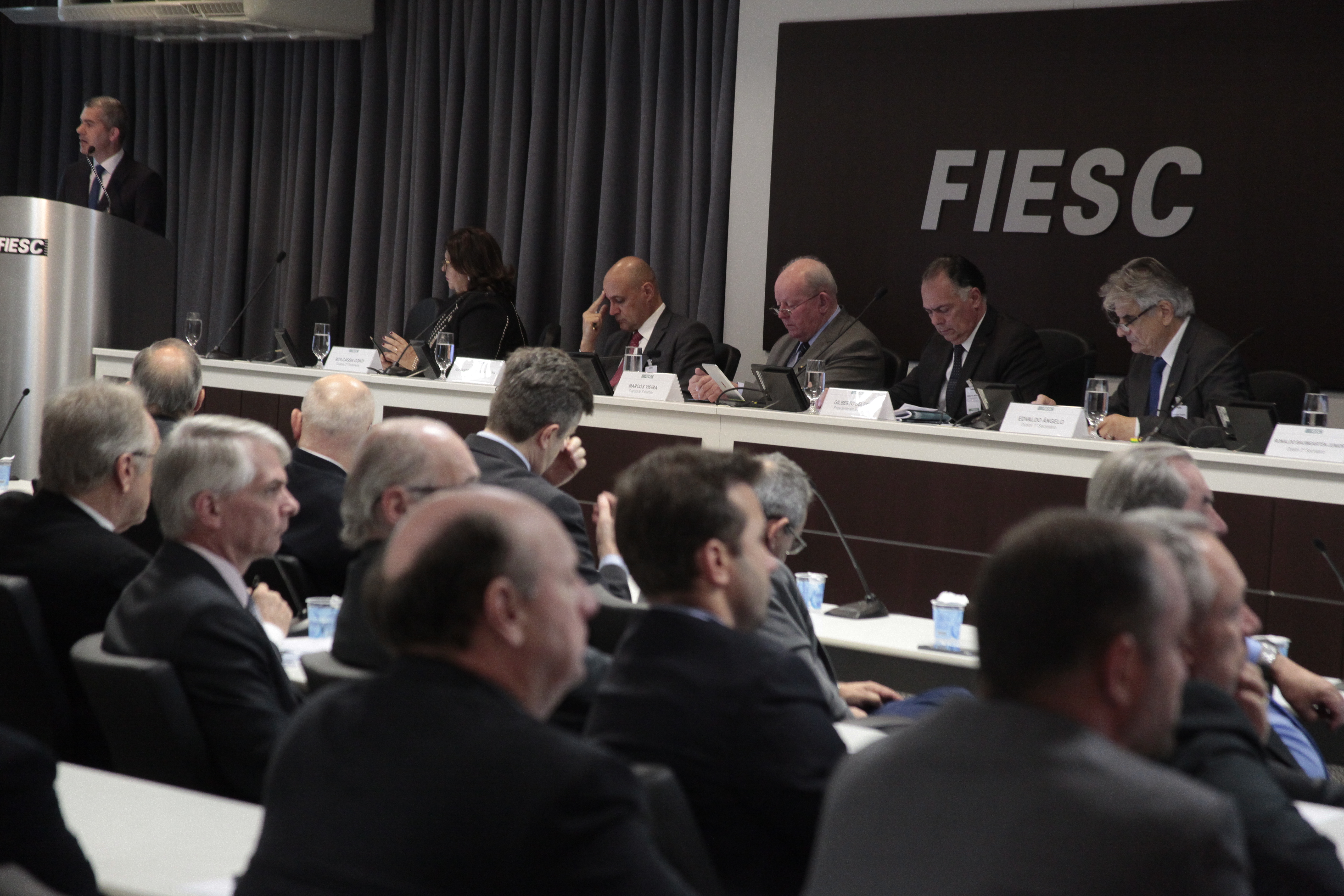 Deputado Marcos Vieira (PSDB) na Fiesc
