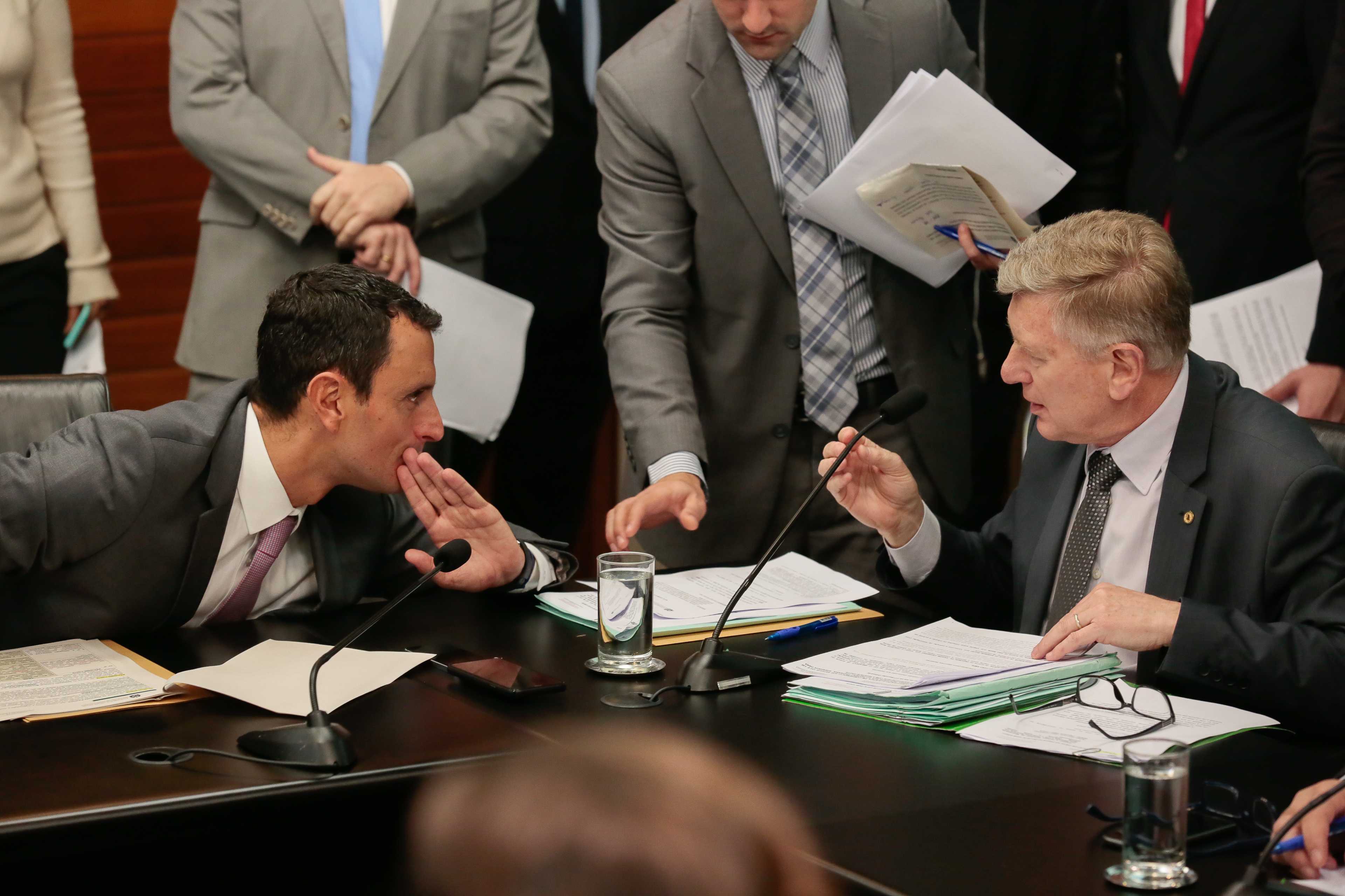Comissão de Constituição e Justiça - Deputado Milton Hobus (PSD) e Deputado João Amin (PP)