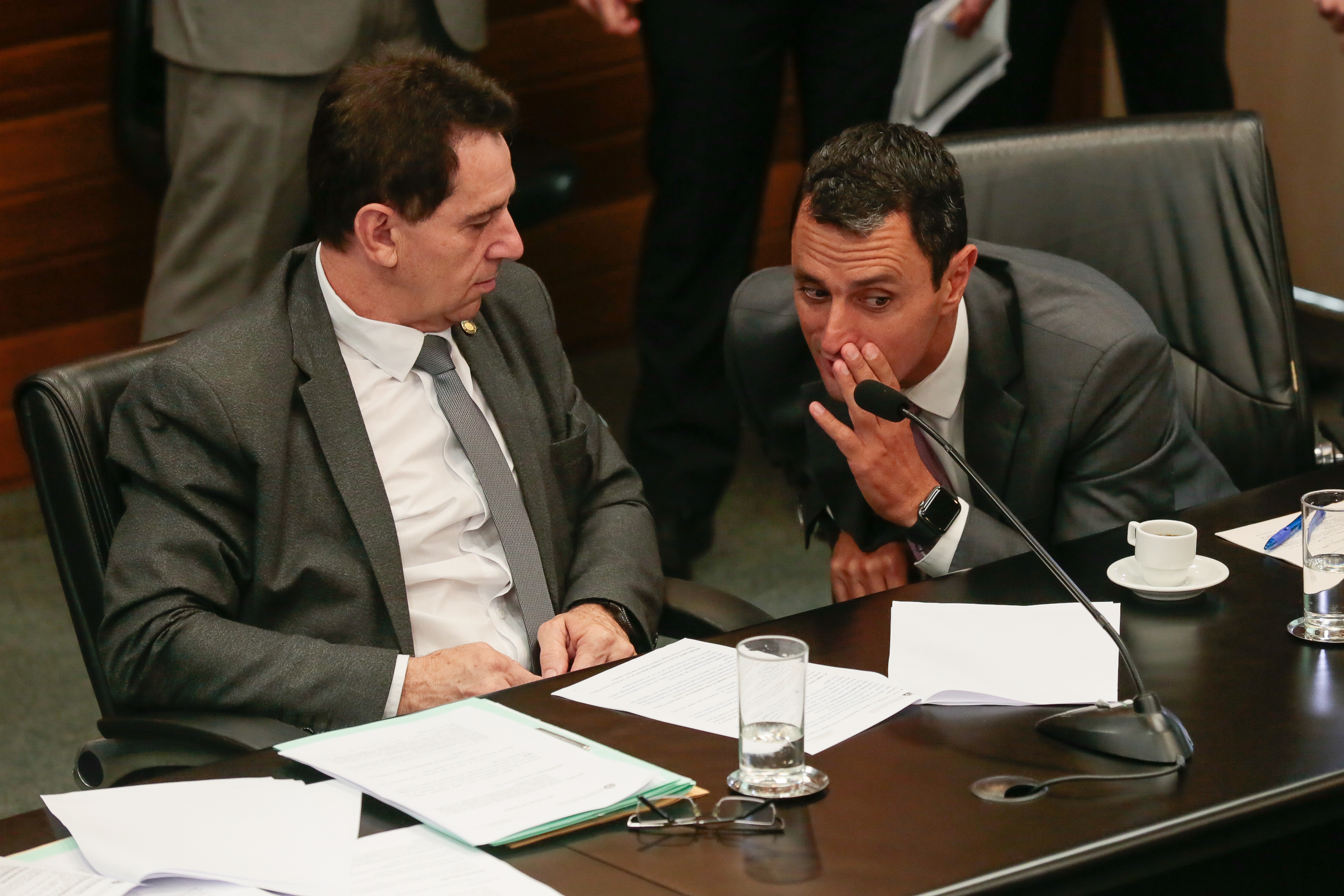 Comissão de Constituição e Justiça - Deputado Coronel Mocellin (PSL) e Deputado João Amin (PP)