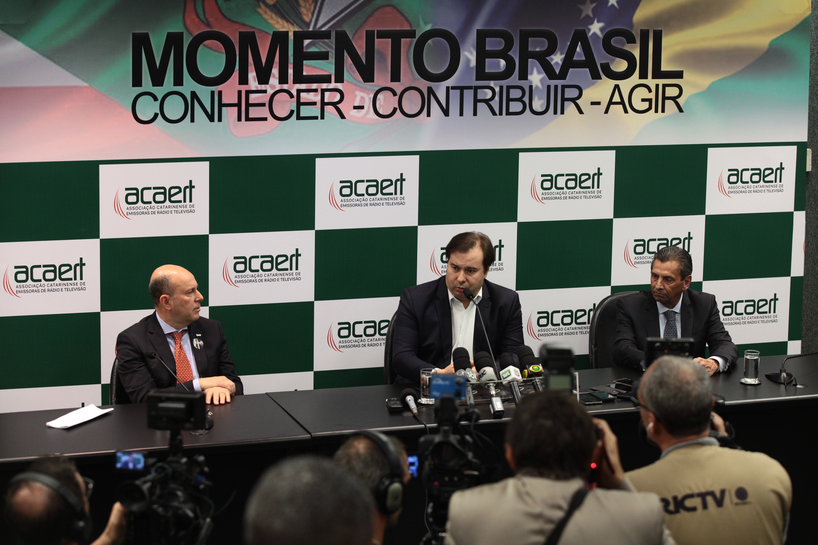Coletiva do Deputado Rodrigo Maia (PD)