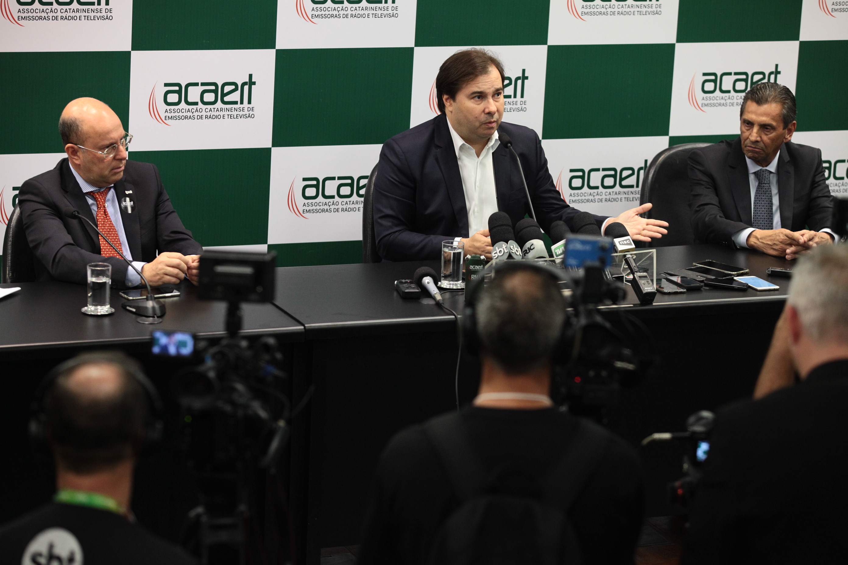 Coletiva do Deputado Rodrigo Maia (PD)