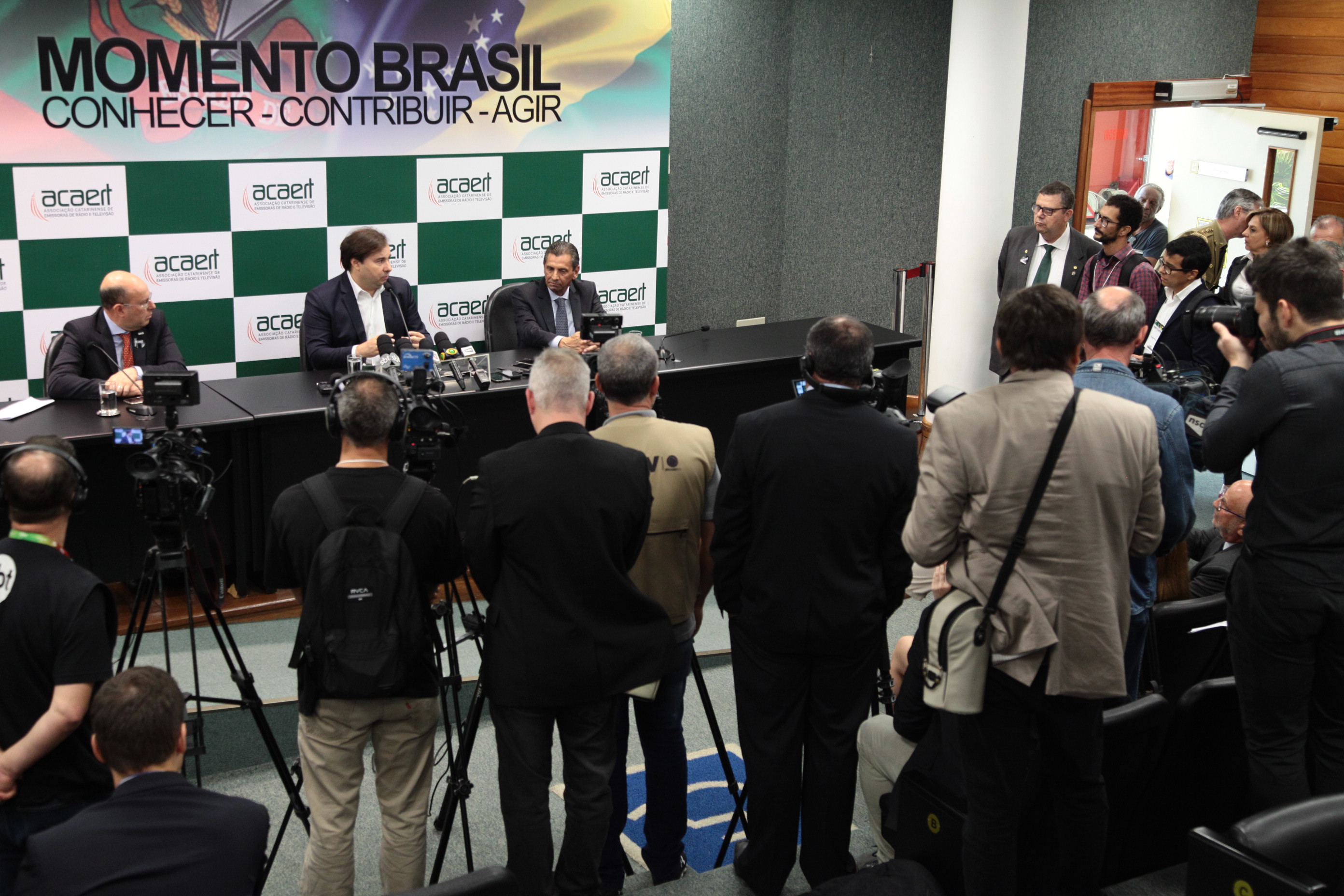 Coletiva do Deputado Rodrigo Maia (PD)