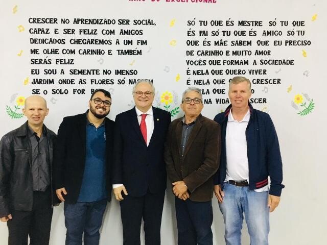 Dr. Vicente participa da inauguração da ampliação da Apae de Pouso Redondo. Foto: Assessoria parlamentar.