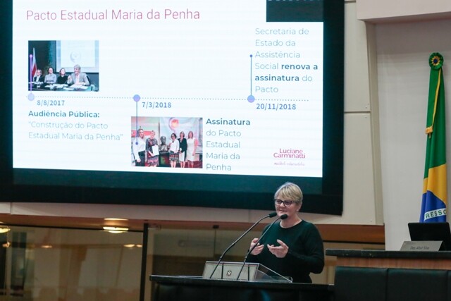 Deputada Luciane na tribuna.