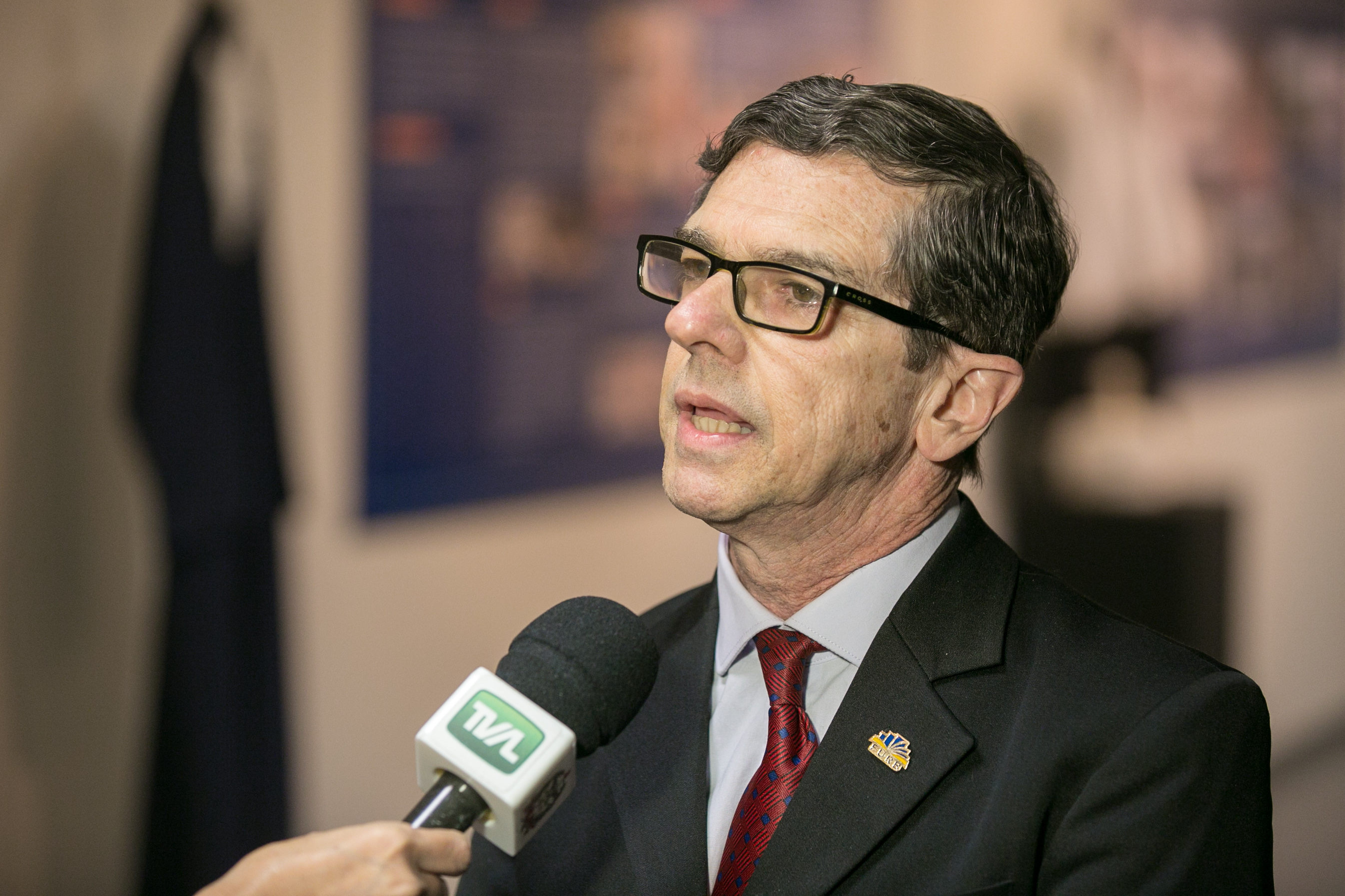Vice-reitor da FURB, João Luiz Gurgel Calvet