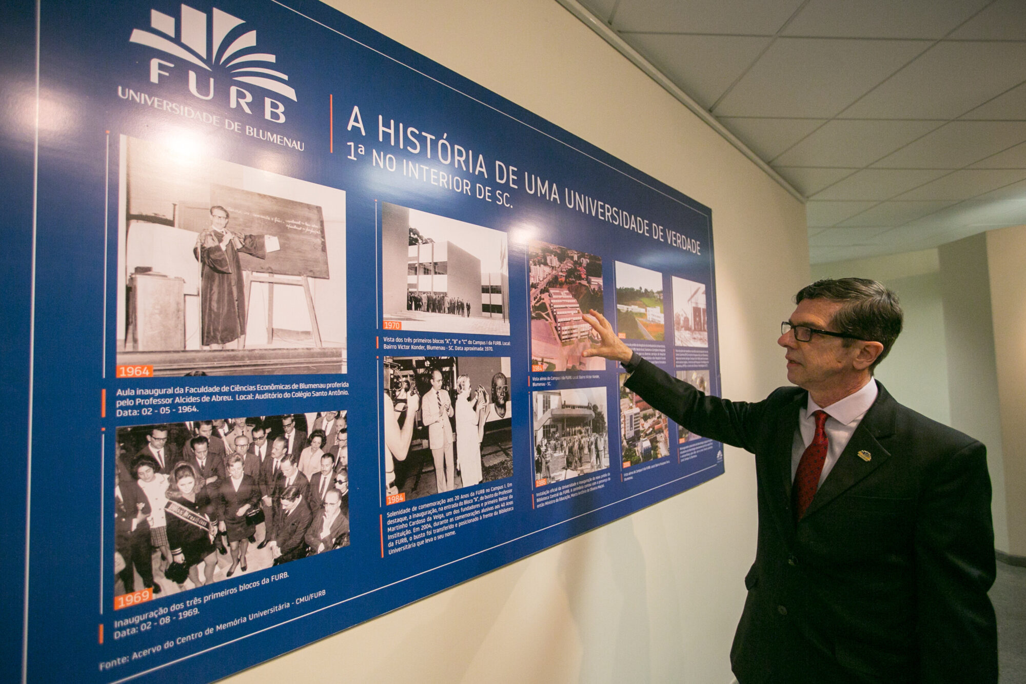 Alesc sedia exposição que marca os 55 anos da Furb