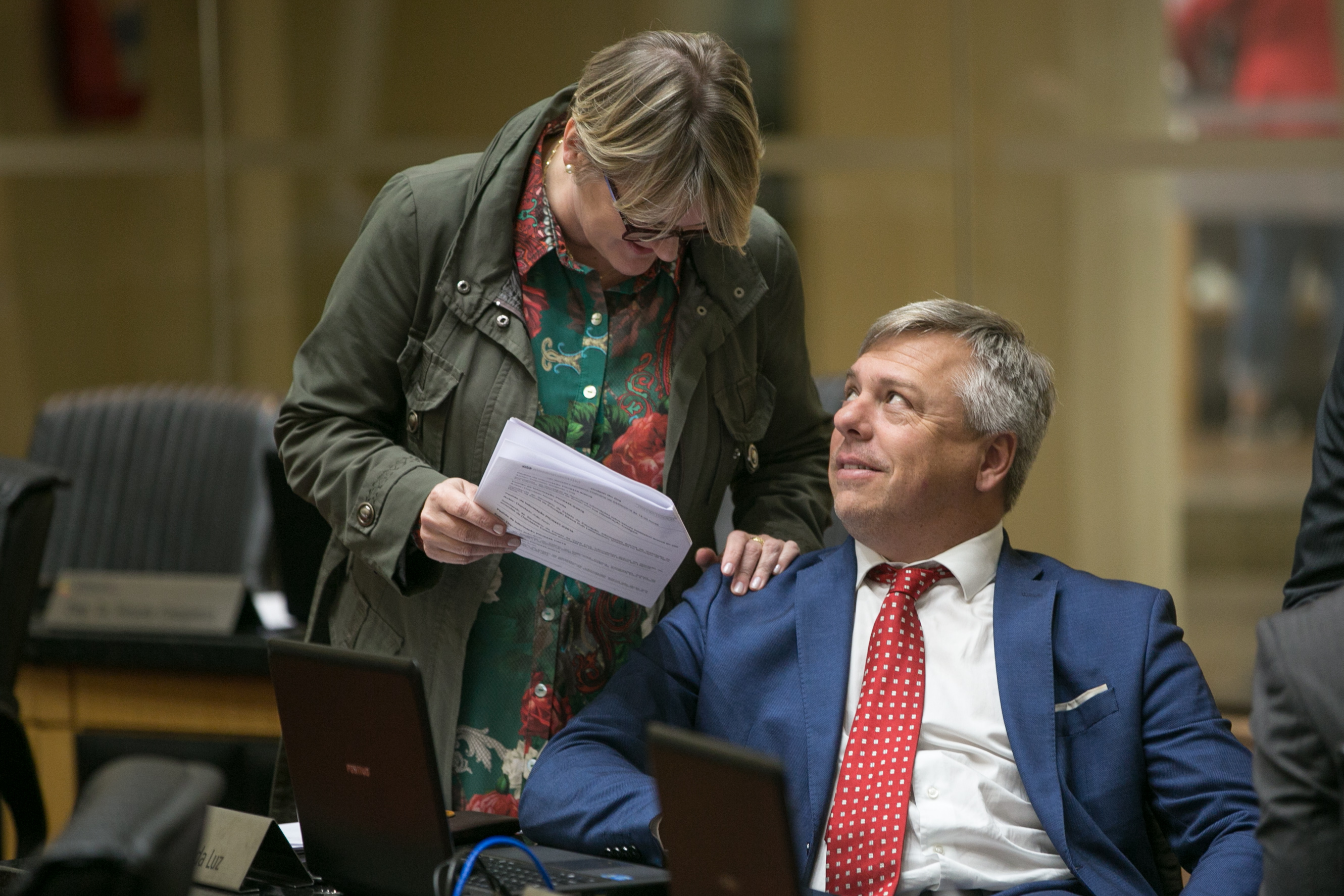 Deputada Luciane Carminatti (PT) e Deputado Fabiano da Luz (PT)