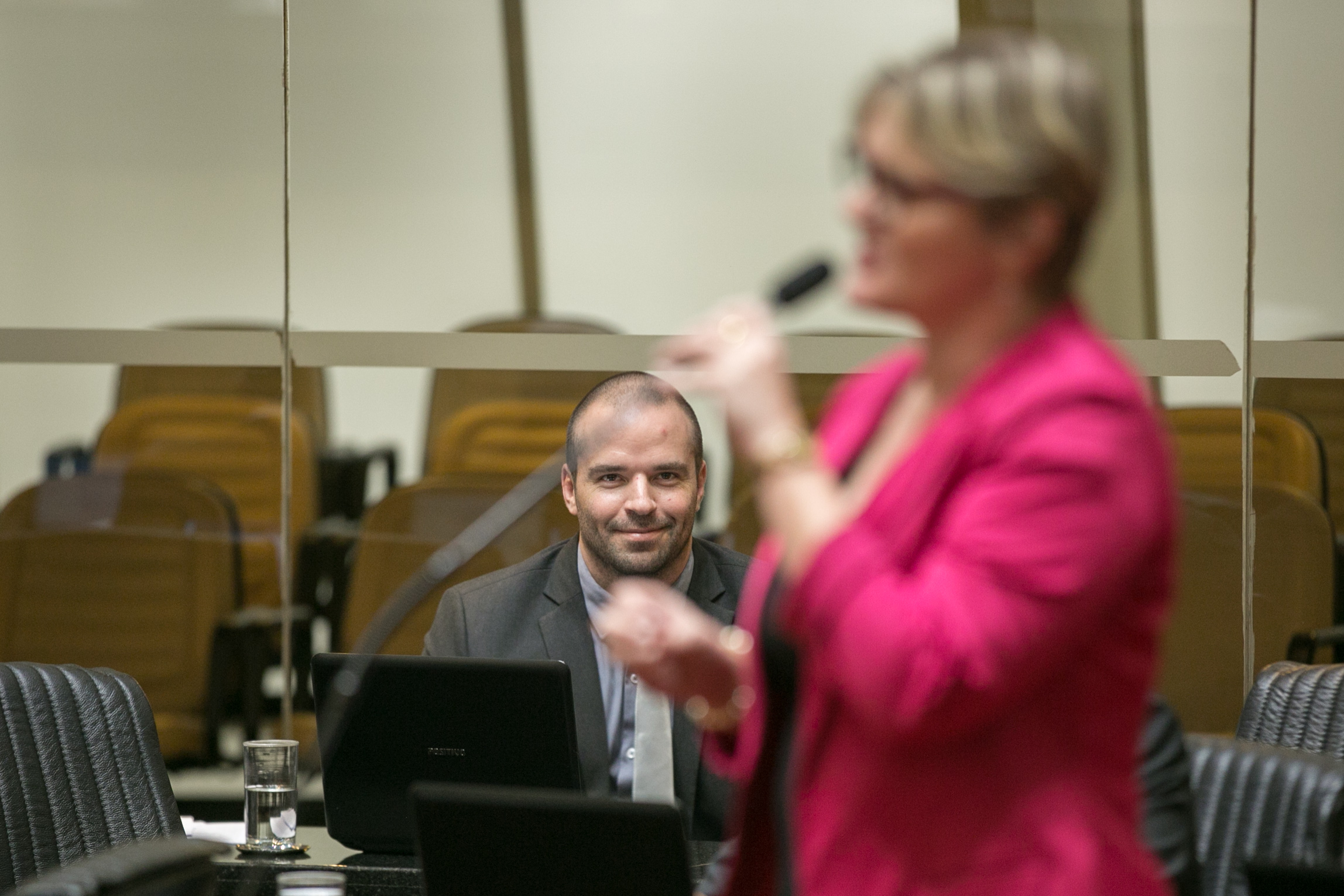 Deputado Jessé Lopes (PSL) e Deputada Luciane Carminatti (PT)