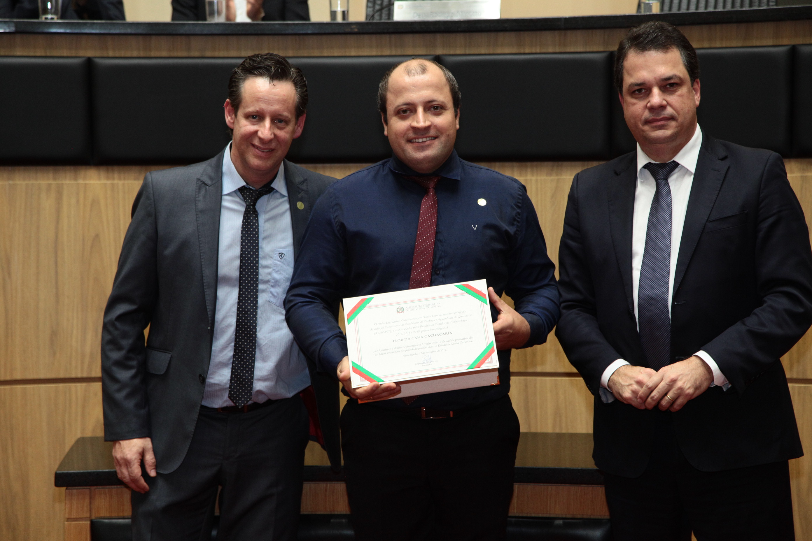 Homenagem à Associação Catarinense dos Produtores de Cachaça e Aguardente de Qualidade de Santa Catarina