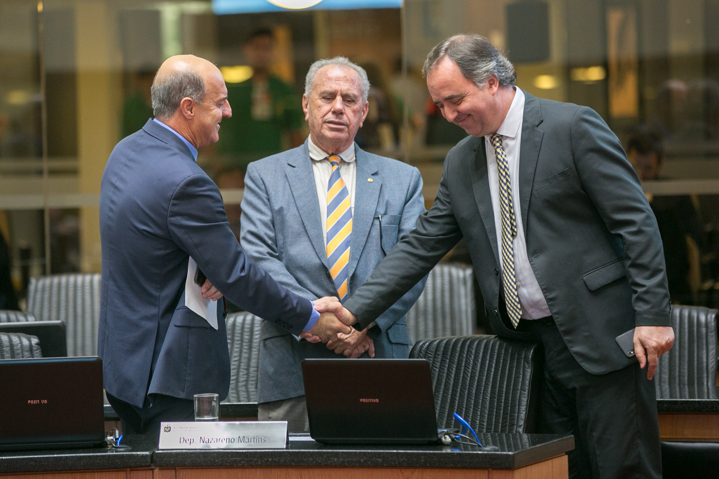 Deputado José Milton Scheffer (PP),  
Deputado Nazareno Martins (PSB) e Deputado Kennedy Nunes (PSD)