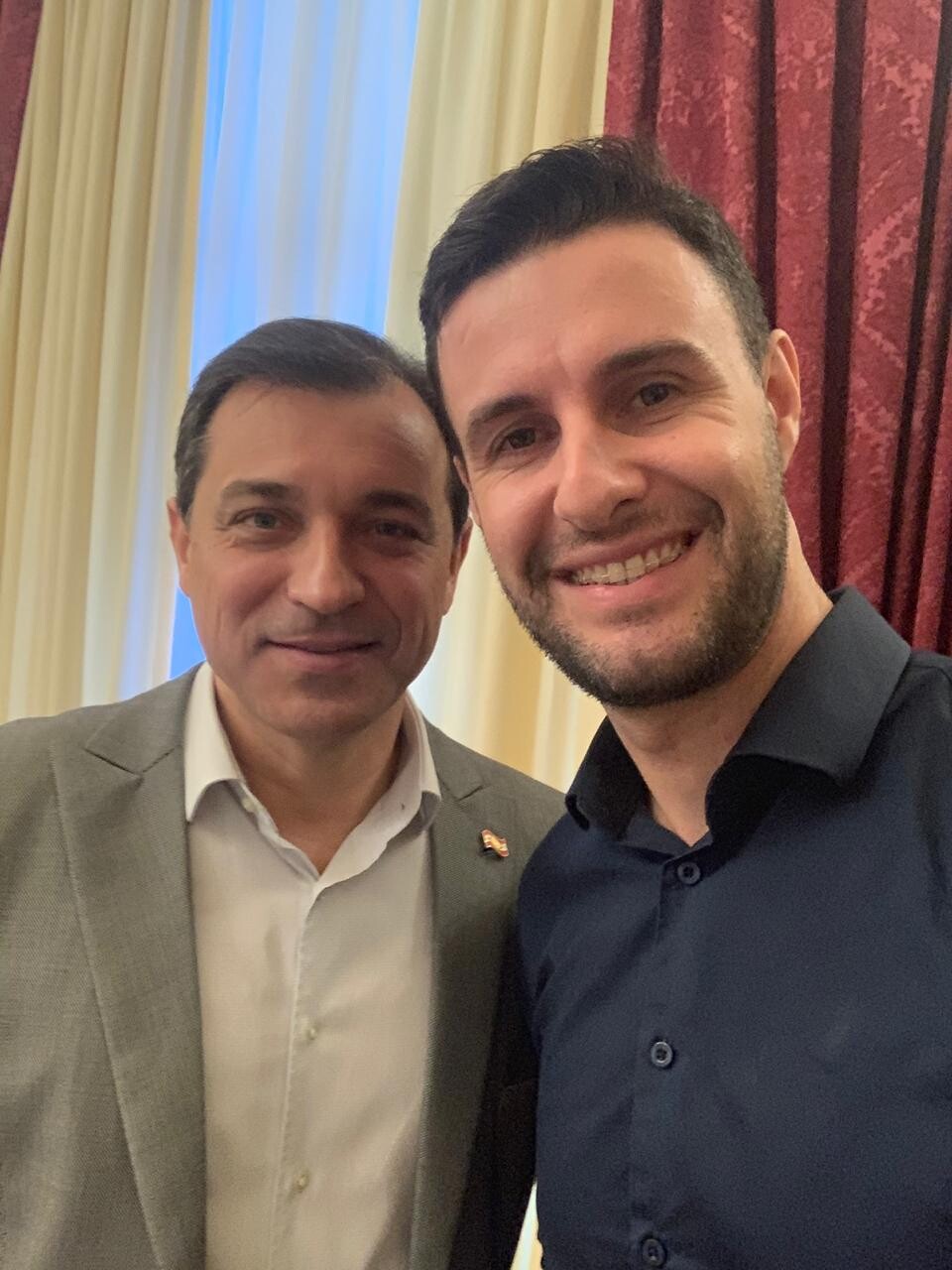 Deputado Felipe Estevão e governador Carlos Moisés